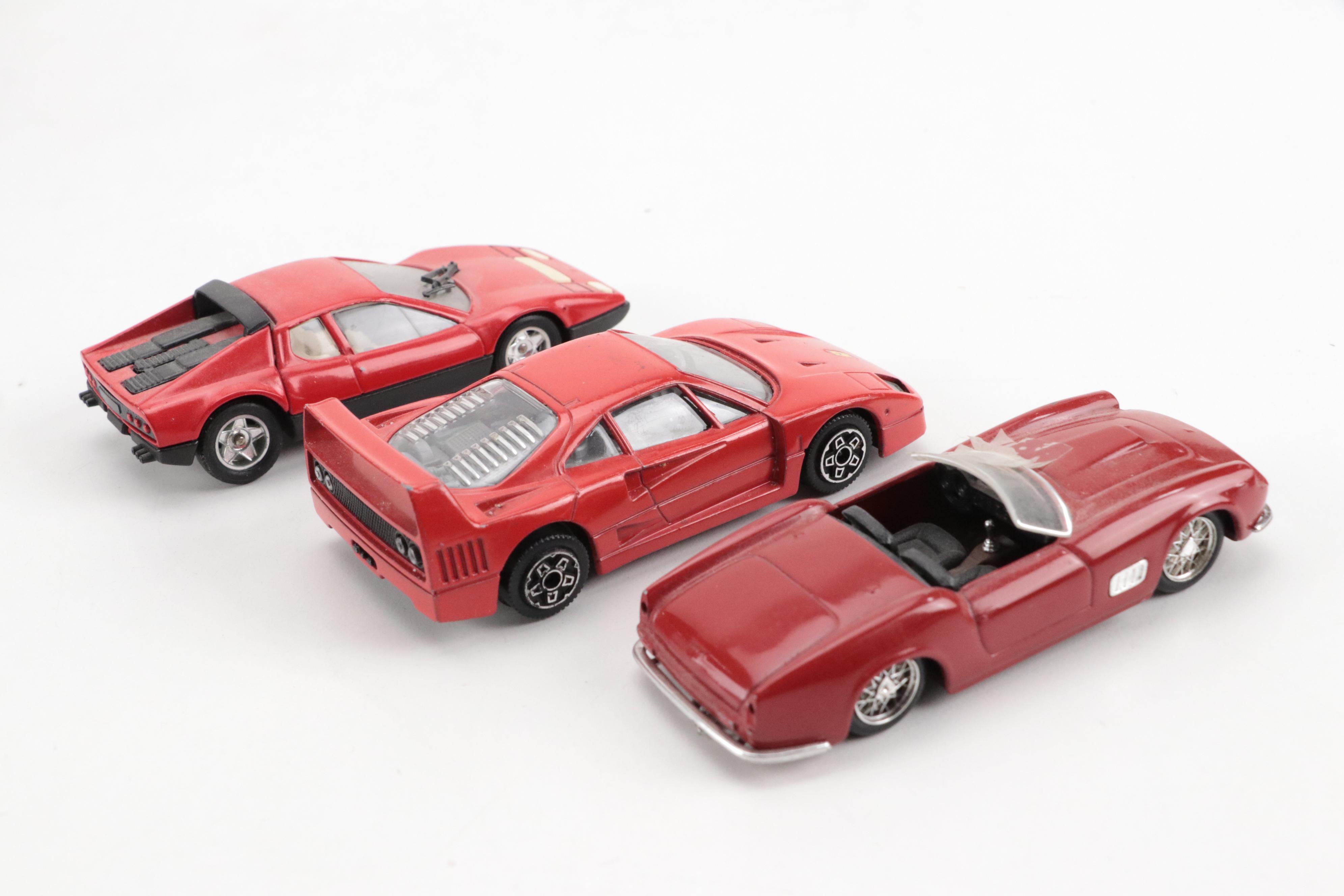 Ferrari Diecast Model Cars with "Stand On It" by Stroker Ace & Other Literature