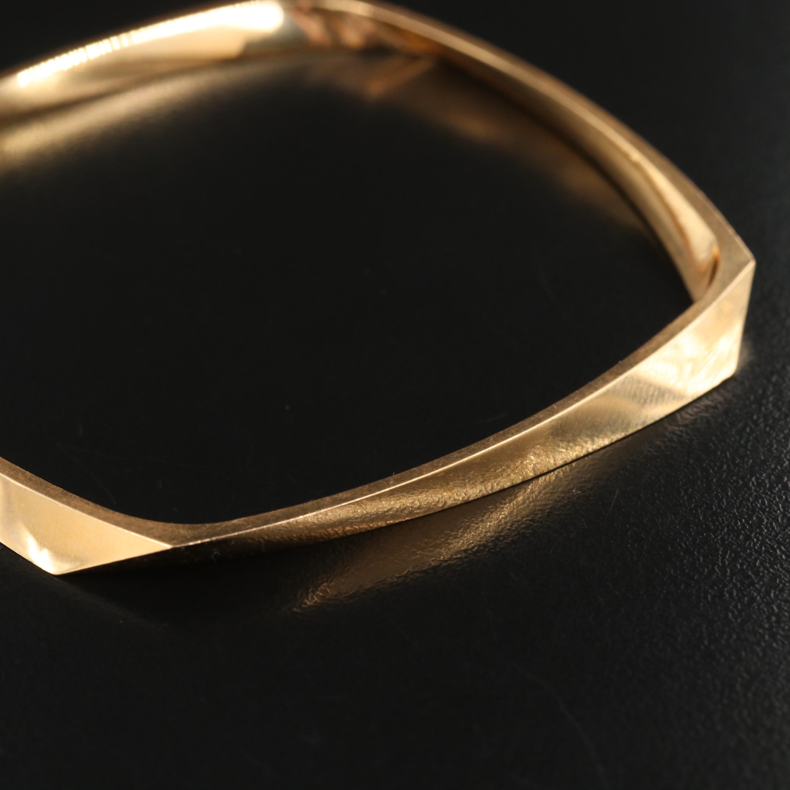 Frank Gehry for Tiffany & Co. 18K Rose Gold Torque Bangle Bracelet