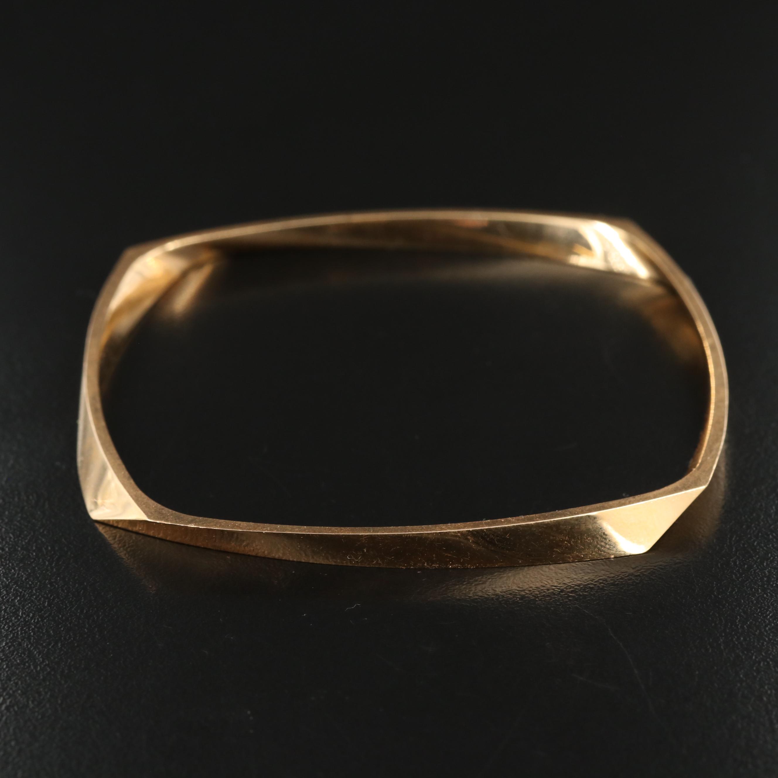 Frank Gehry for Tiffany & Co. 18K Rose Gold Torque Bangle Bracelet