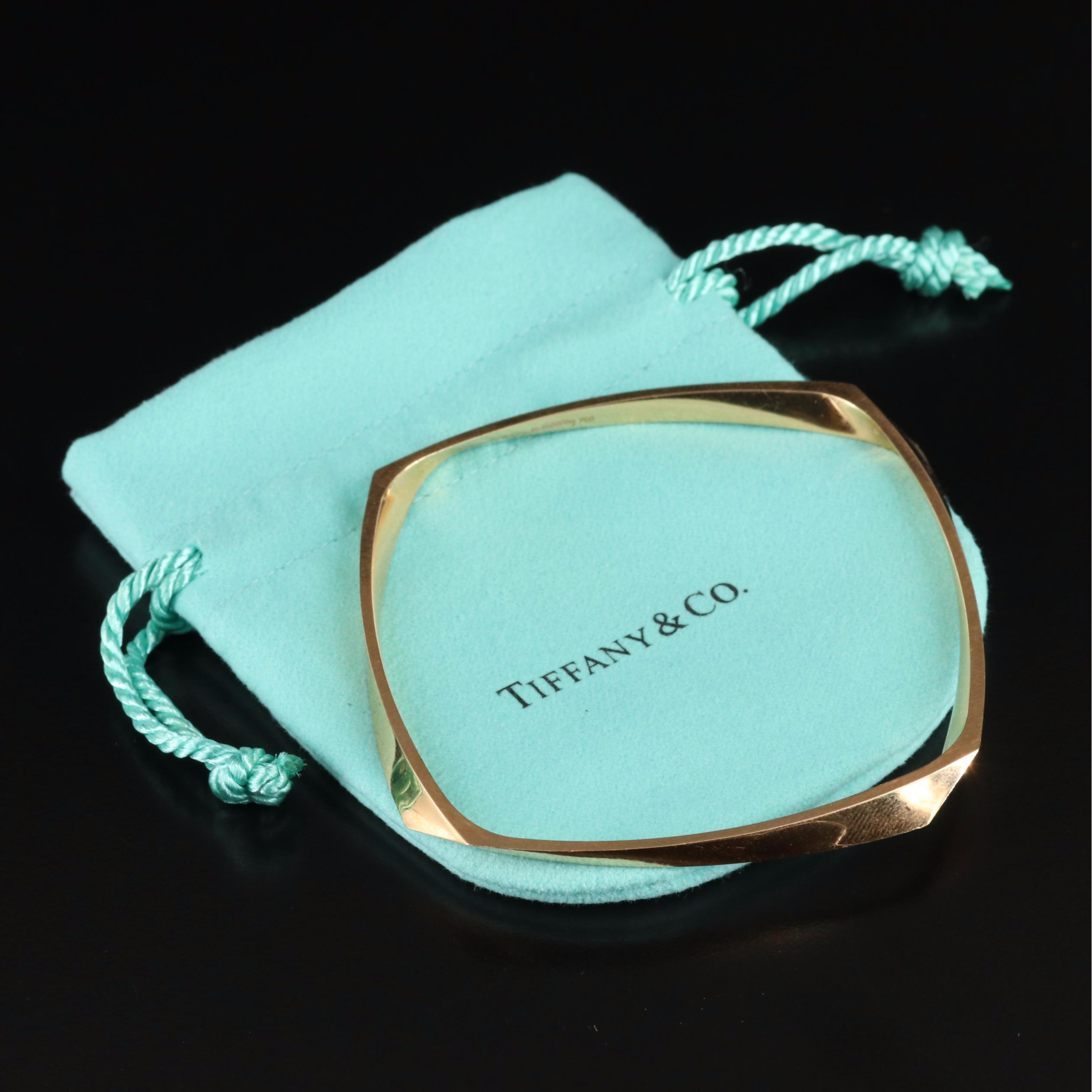 Frank Gehry for Tiffany & Co. 18K Rose Gold Torque Bangle Bracelet