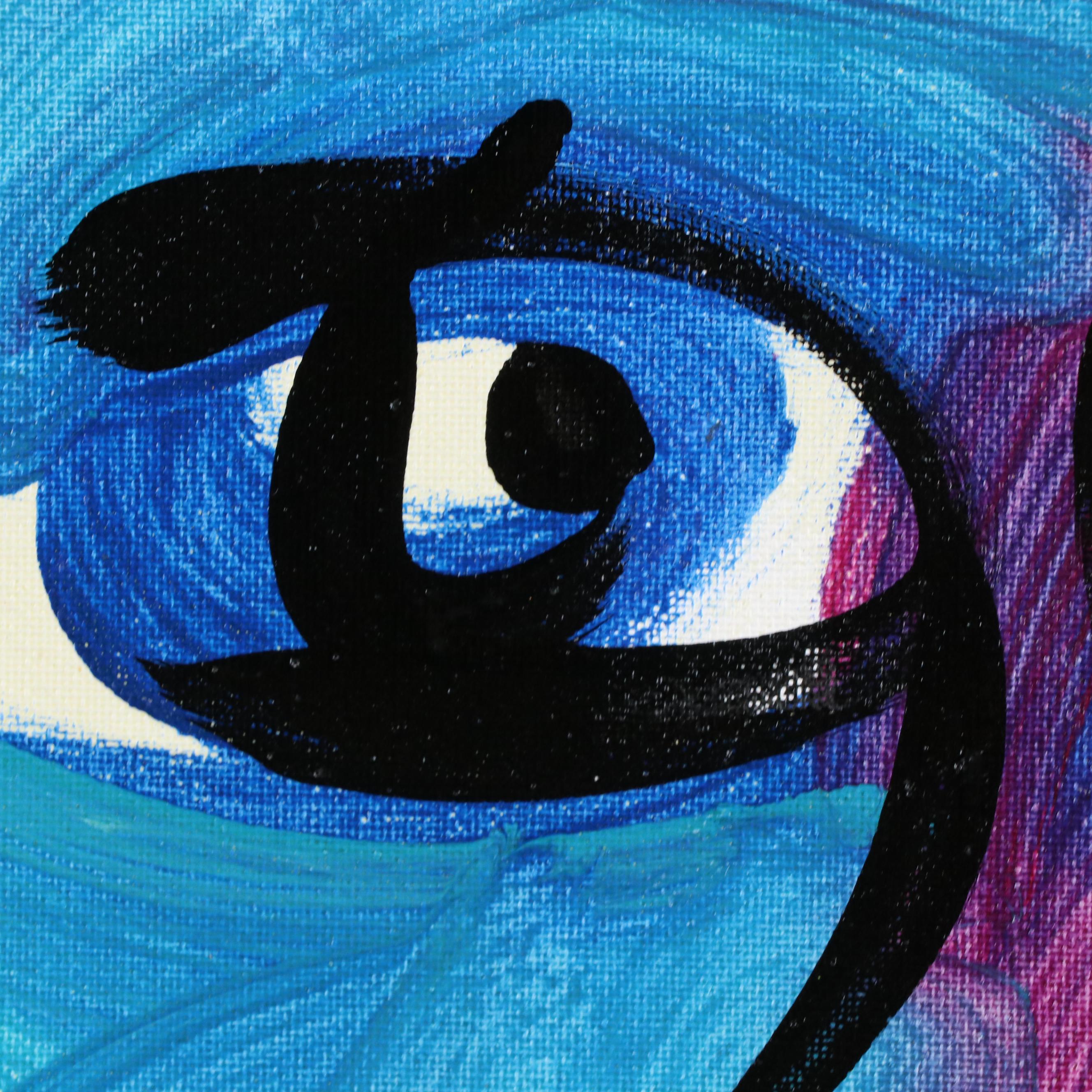 Peter Robert Keil Abstract Acrylic Portrait