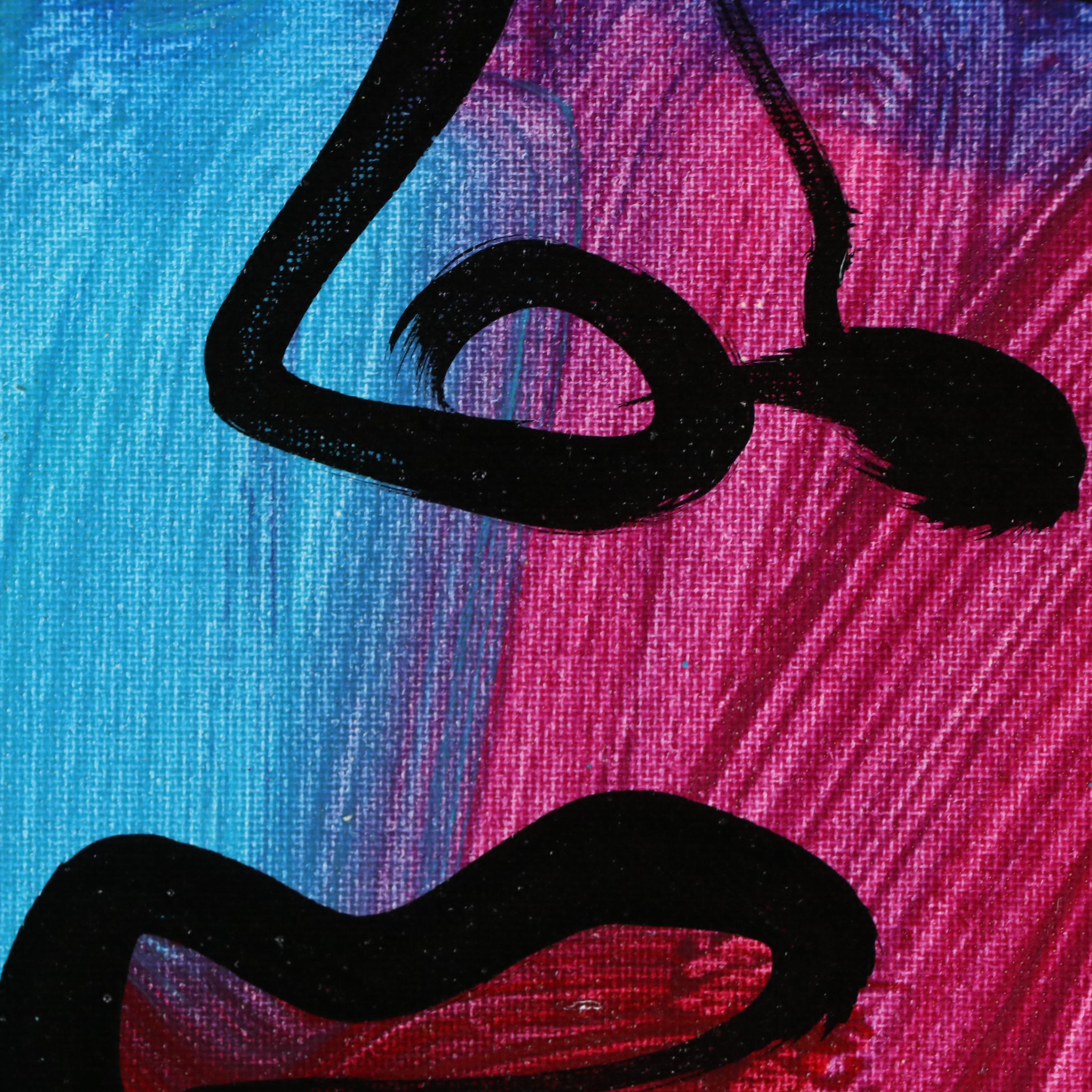 Peter Robert Keil Abstract Acrylic Portrait