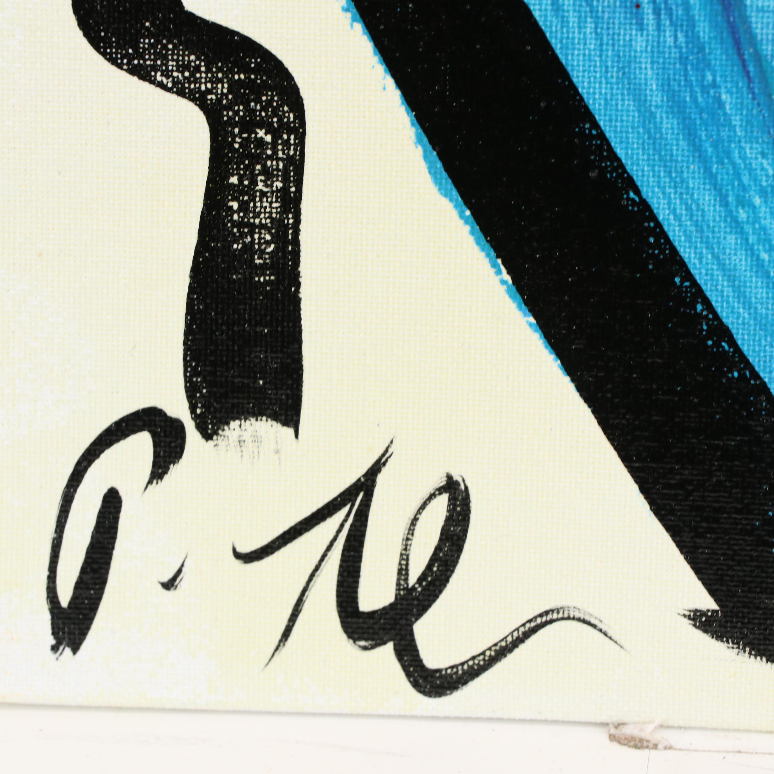 Peter Robert Keil Abstract Acrylic Portrait