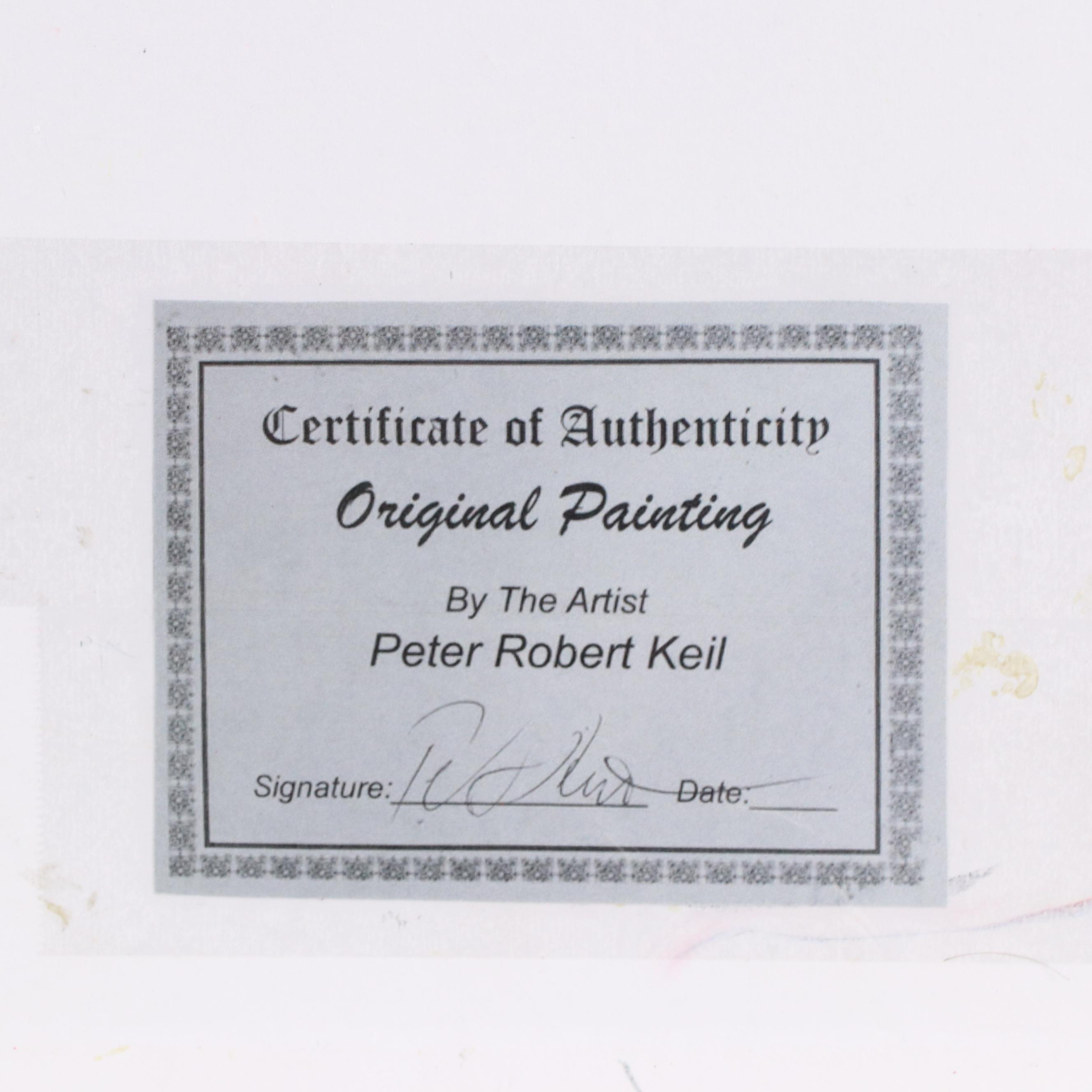 Peter Robert Keil Abstract Acrylic Portrait