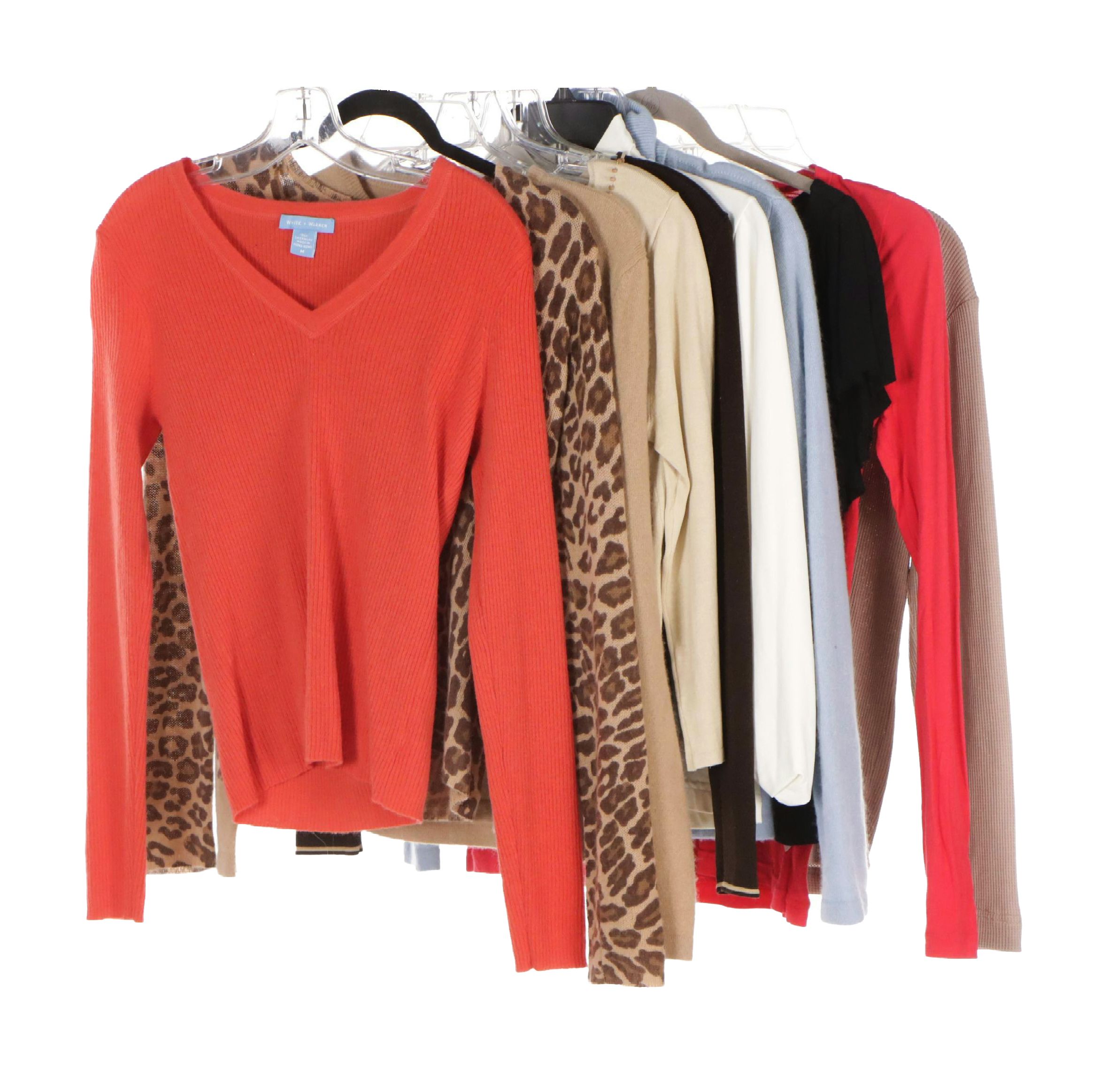 White + Warren and Other Sweaters with Ralph Lauren & More Long-Sleeve Tops