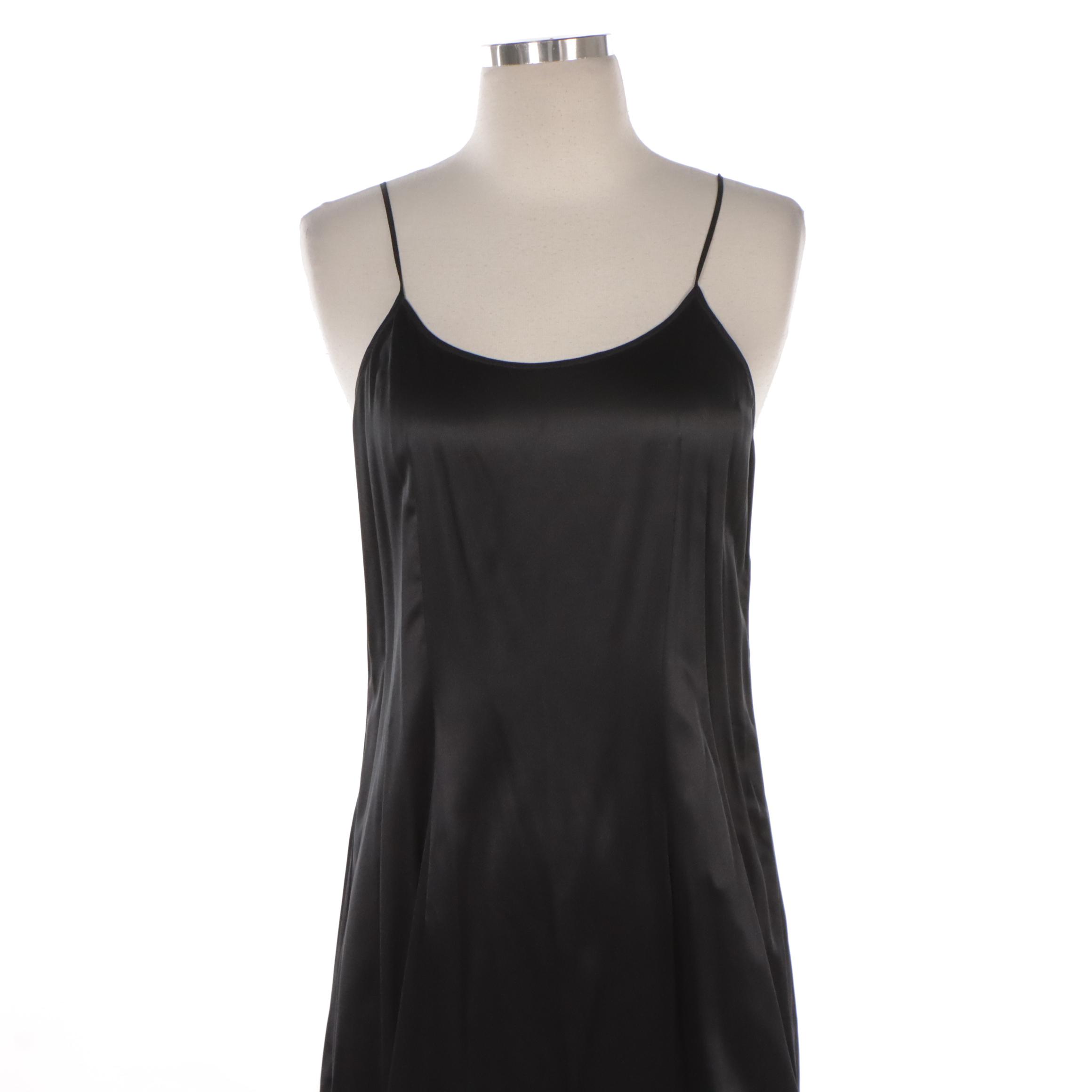 Morgane Le Fay Black Silk Bubble Dress