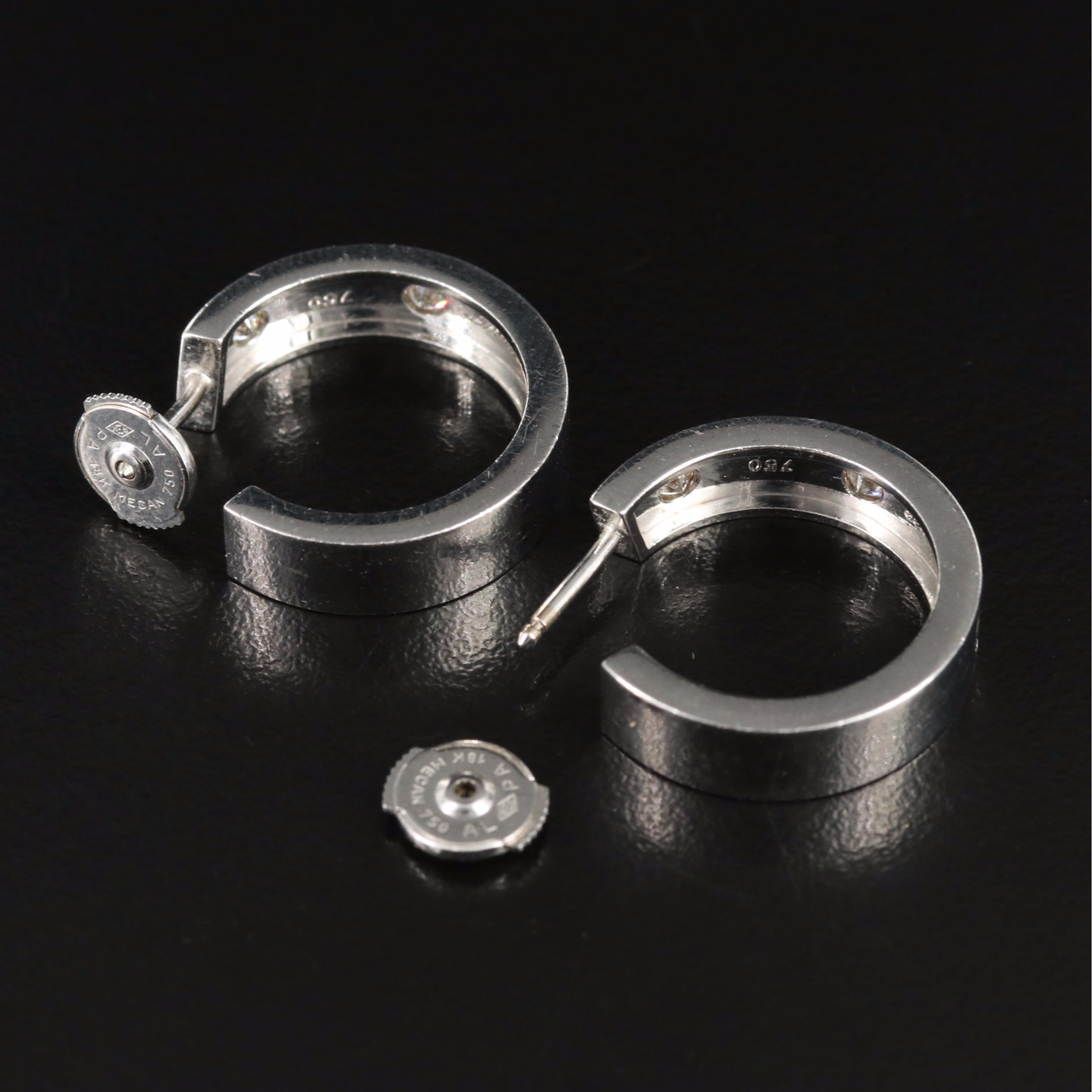 Cartier LOVE 18K 0.36 CTW Diamond Hoop Earrings