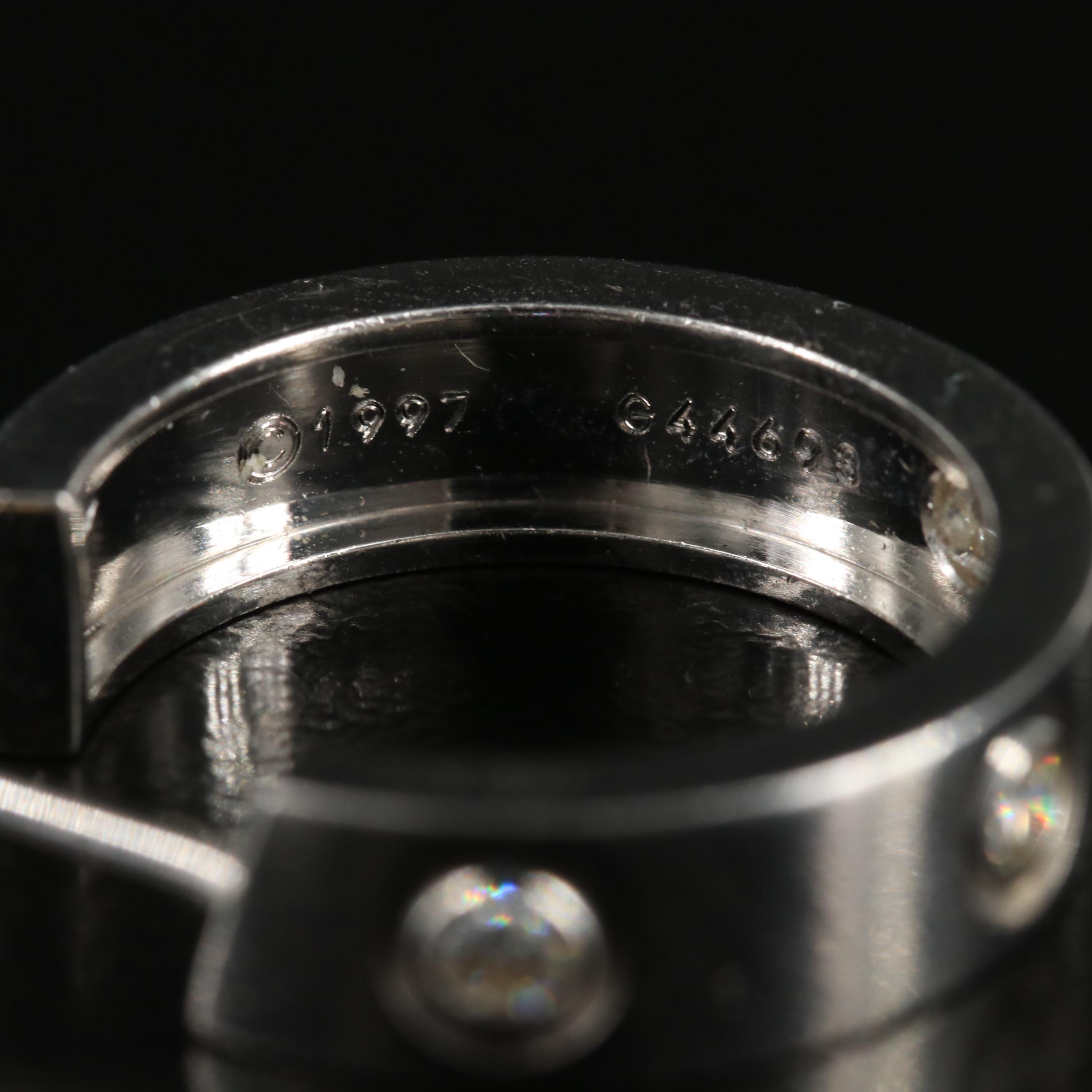 Cartier LOVE 18K 0.36 CTW Diamond Hoop Earrings