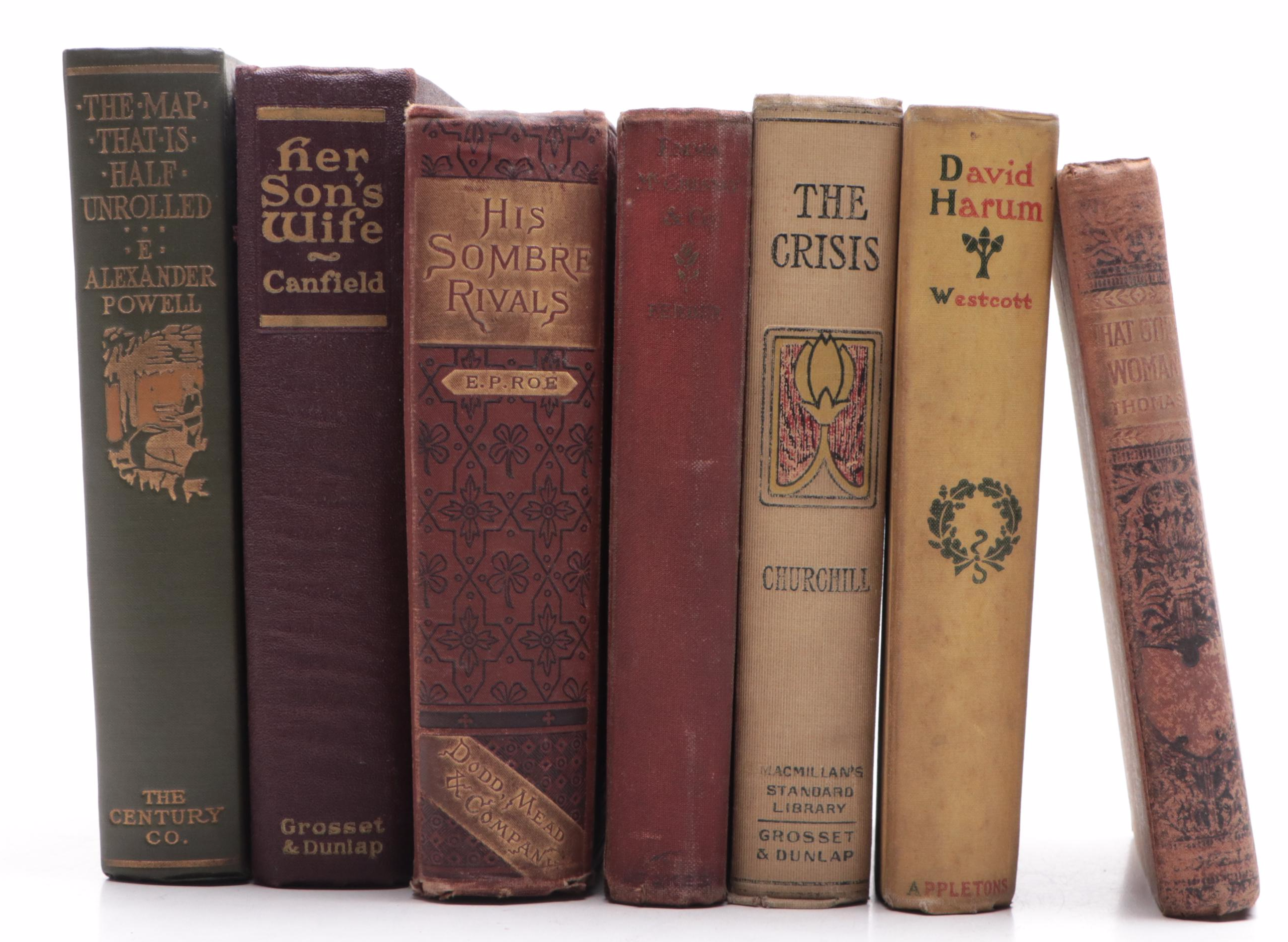 Illustrated "The Crisis" by Winston Churchill and More, Late 19th/ Early 20th C.