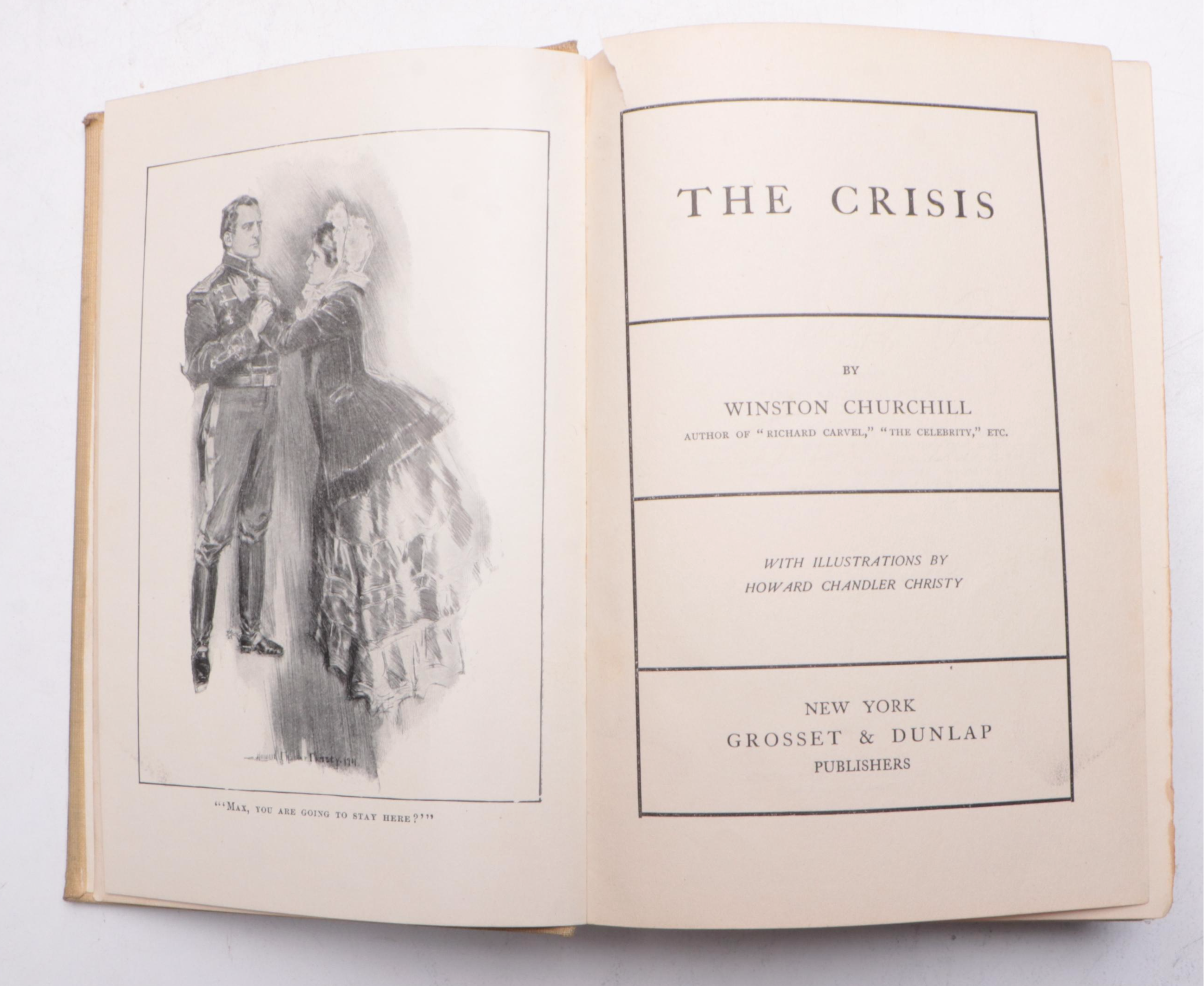 Illustrated "The Crisis" by Winston Churchill and More, Late 19th/ Early 20th C.