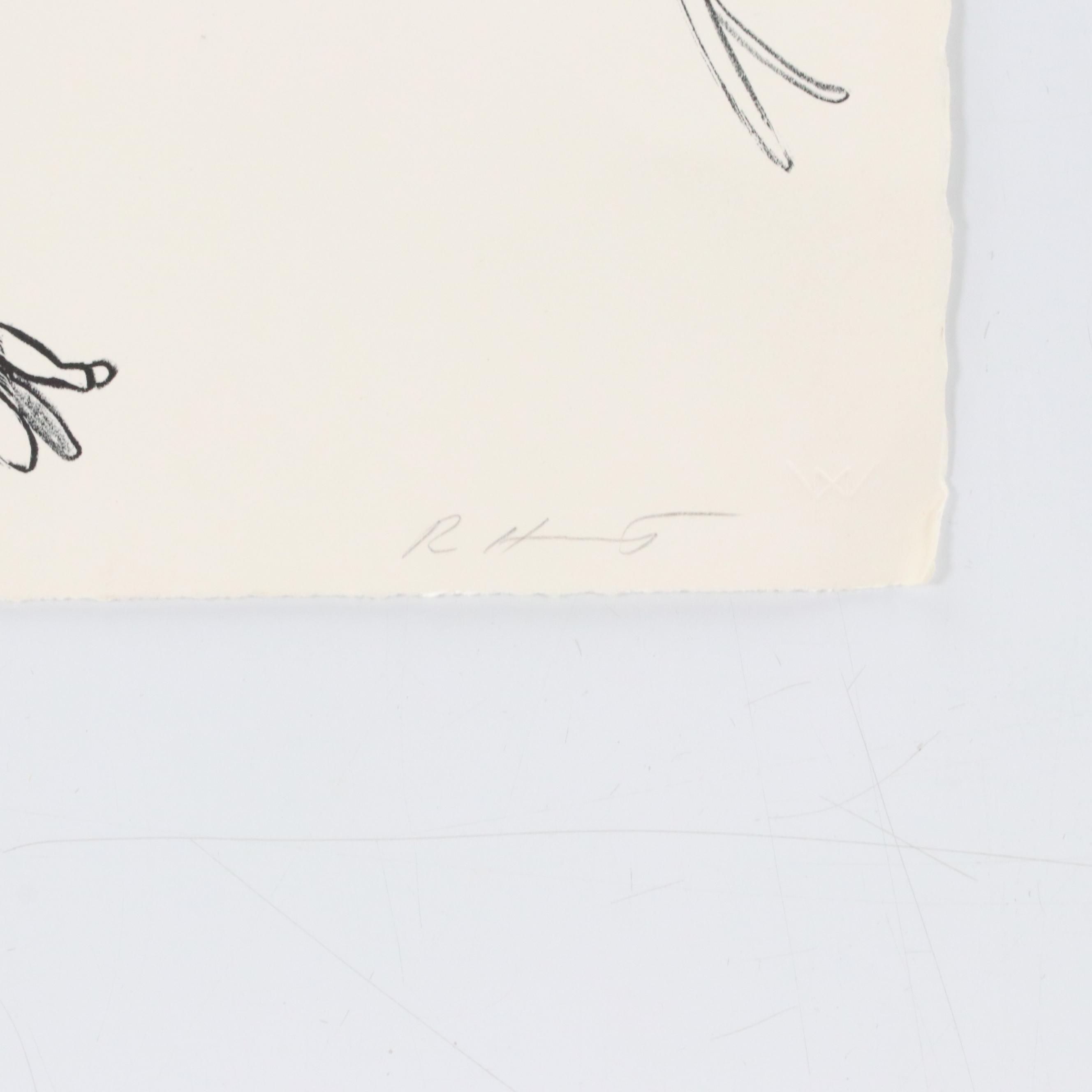 Richard Howard Hunt Abstract Lithograph, 1972