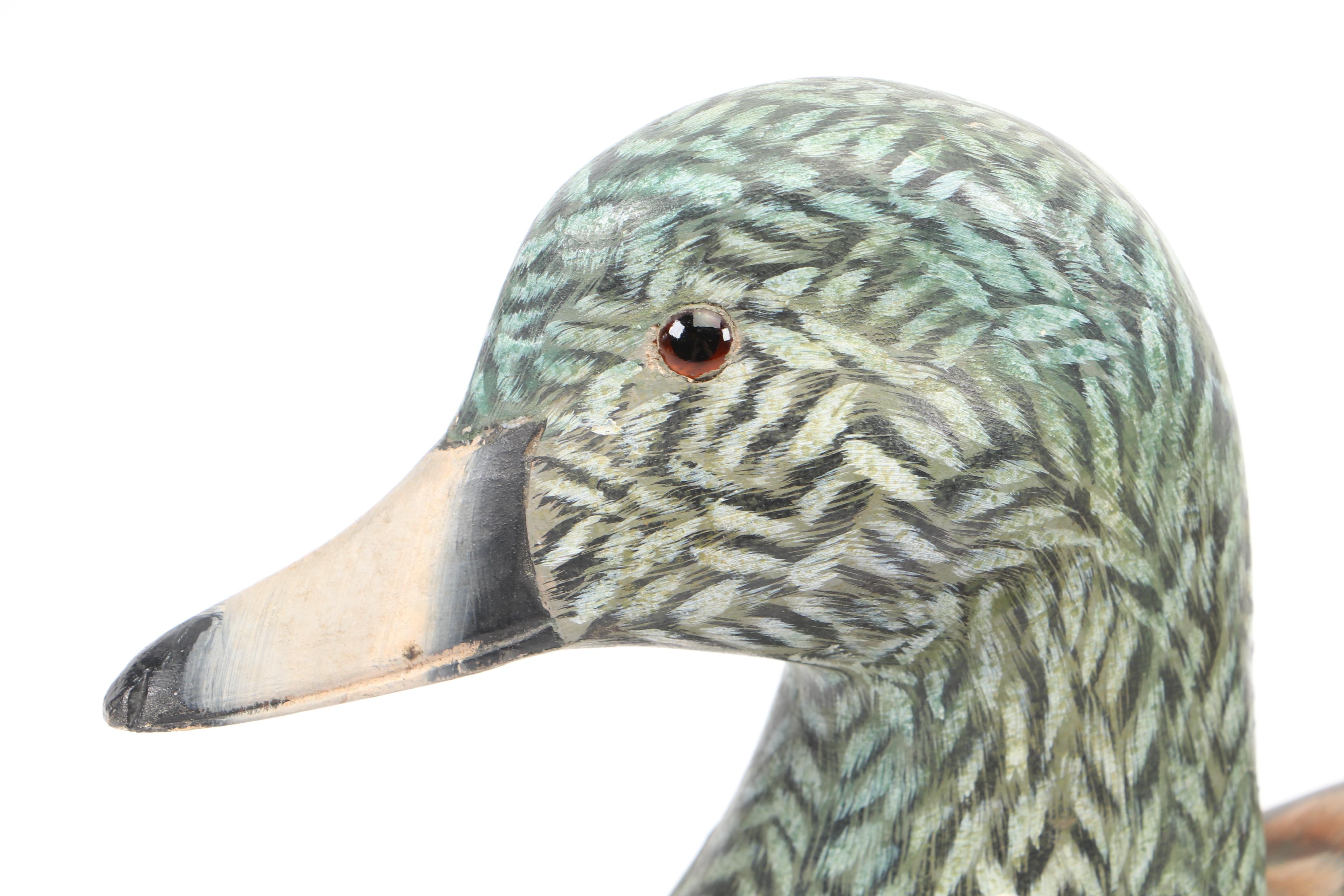 Hand-Painted and Carved Duck Decoy