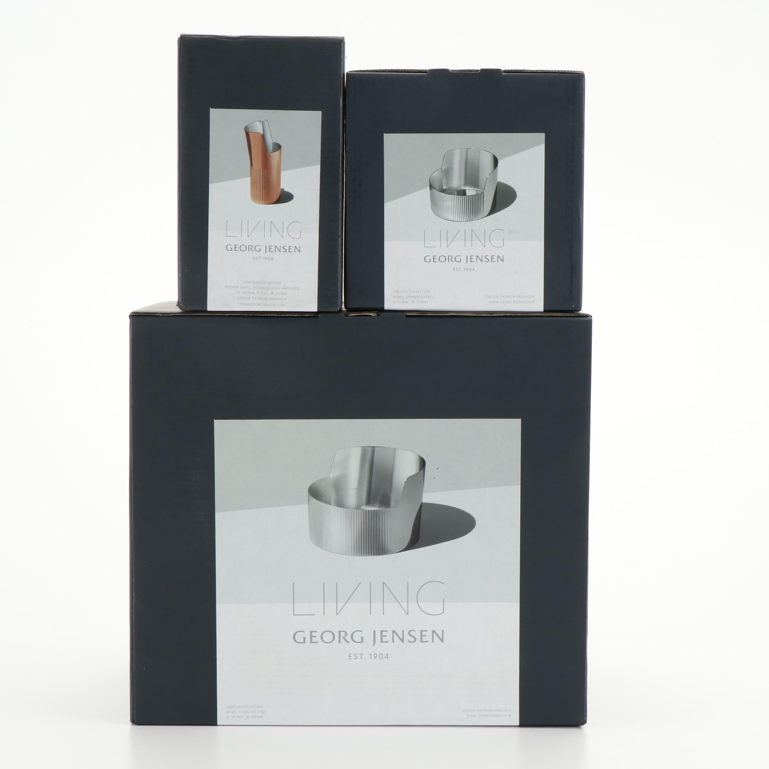 Georg Jensen "Urkiola" Serving Bowls and Pitcher