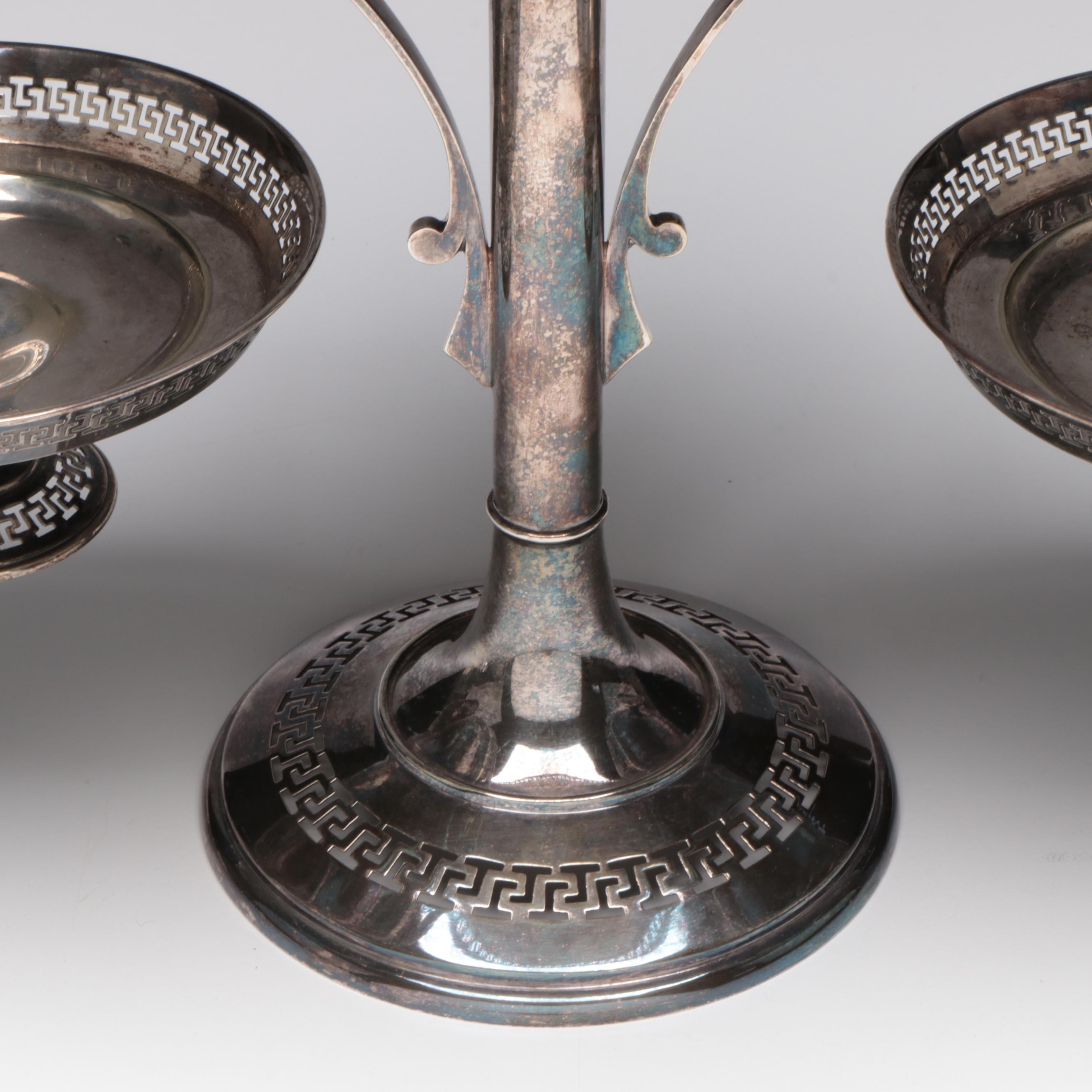 Fenton Brothers Sheffield Silver Plate Centerpiece Epergne