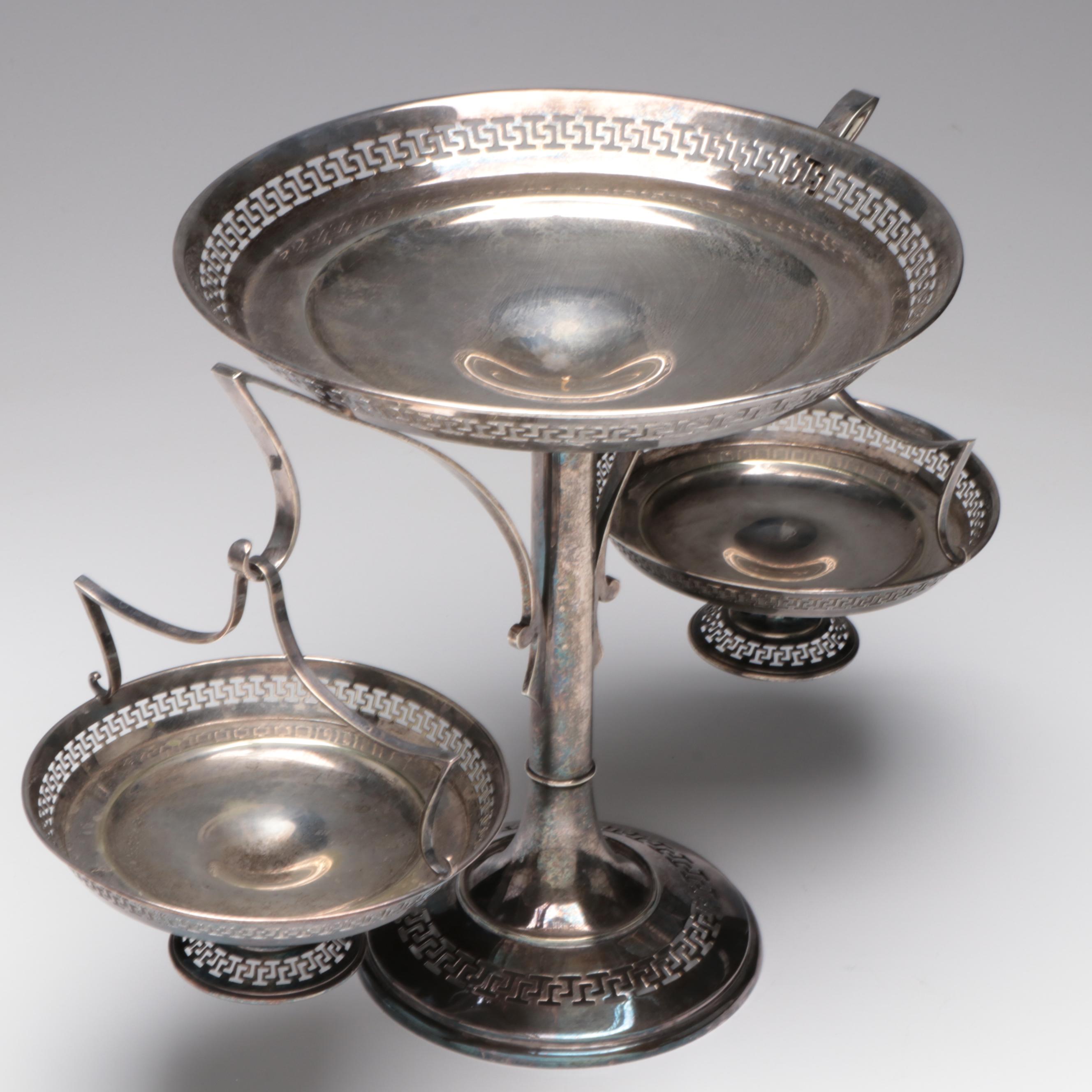 Fenton Brothers Sheffield Silver Plate Centerpiece Epergne