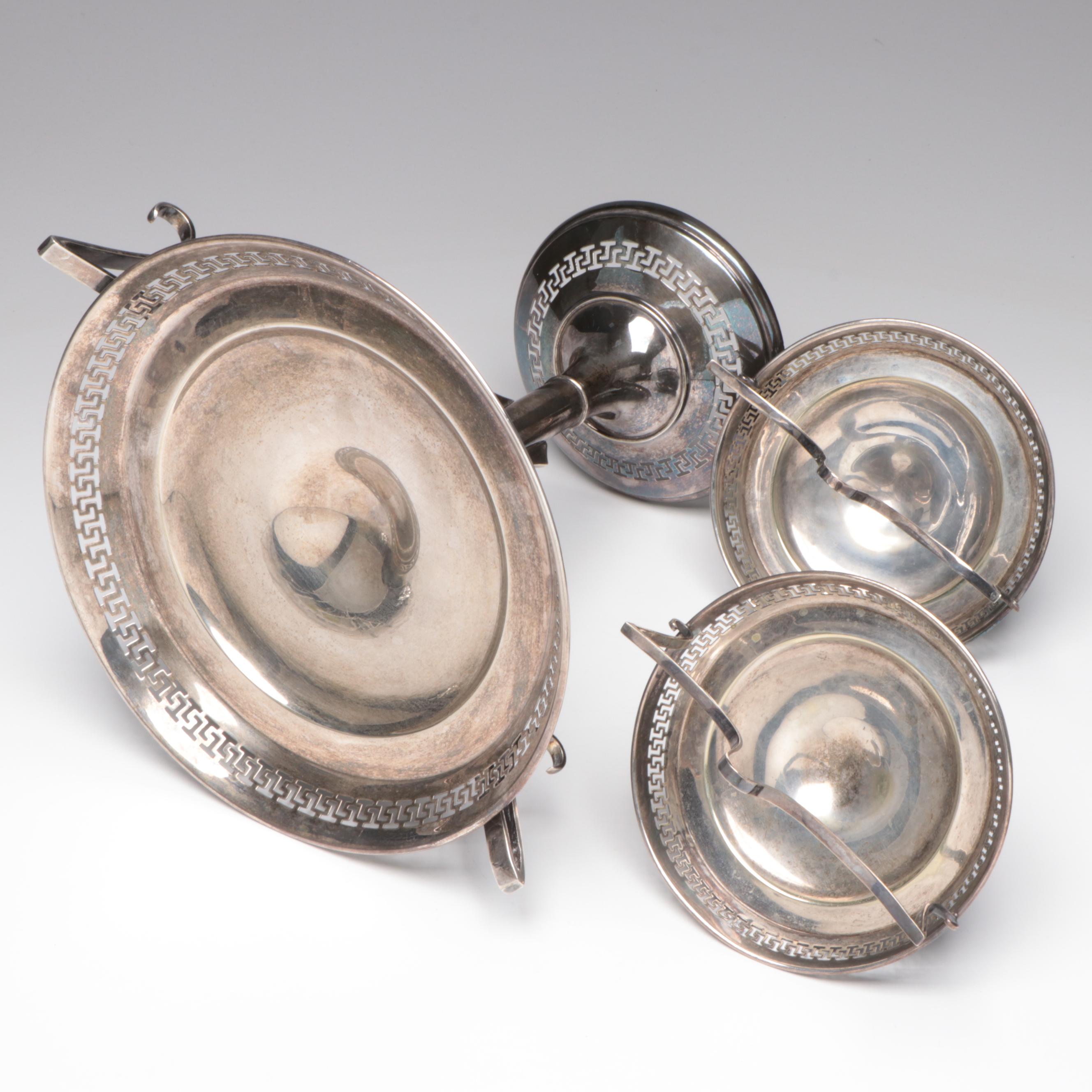 Fenton Brothers Sheffield Silver Plate Centerpiece Epergne