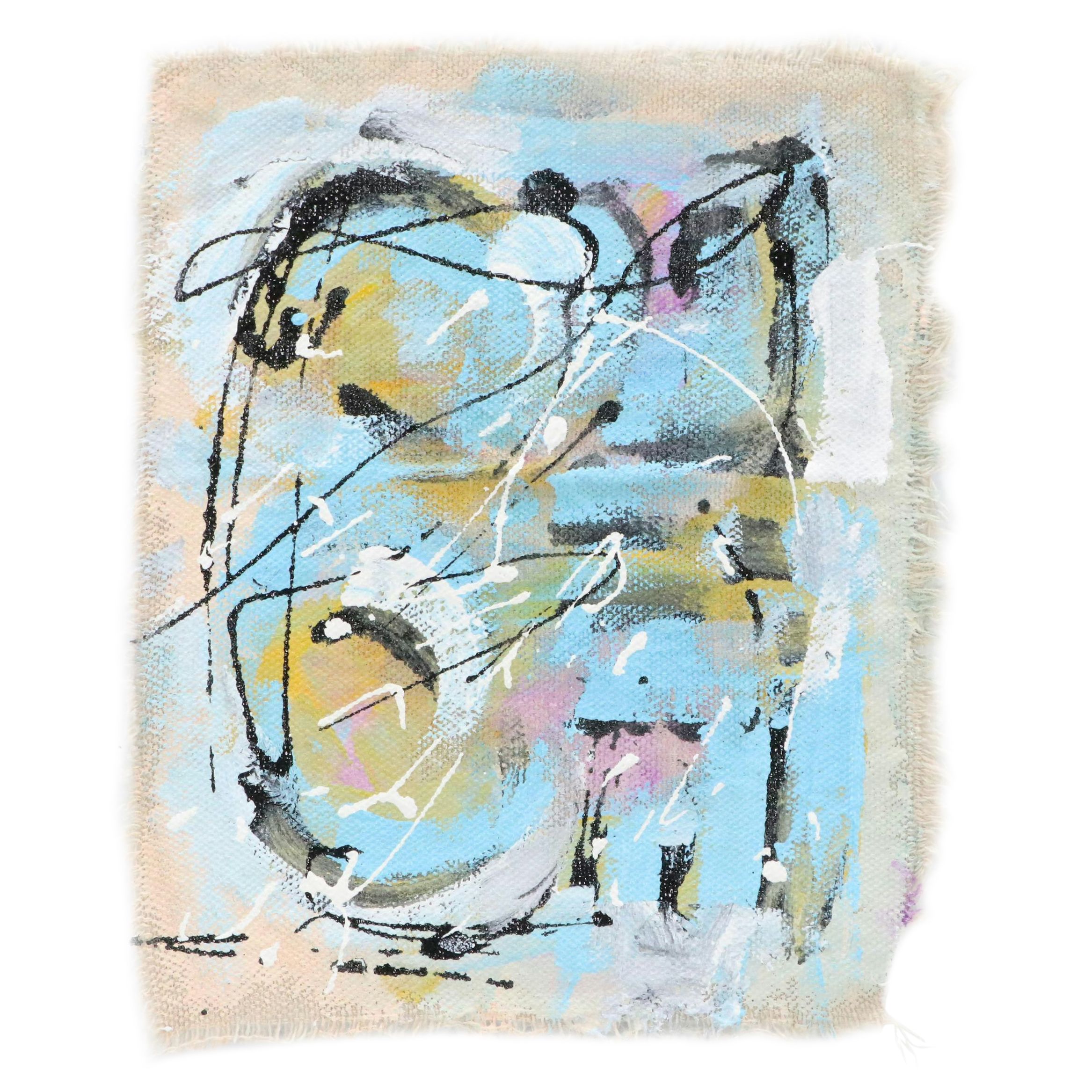 Vint Blackburn Abstract Acrylic Painting, 21st Century