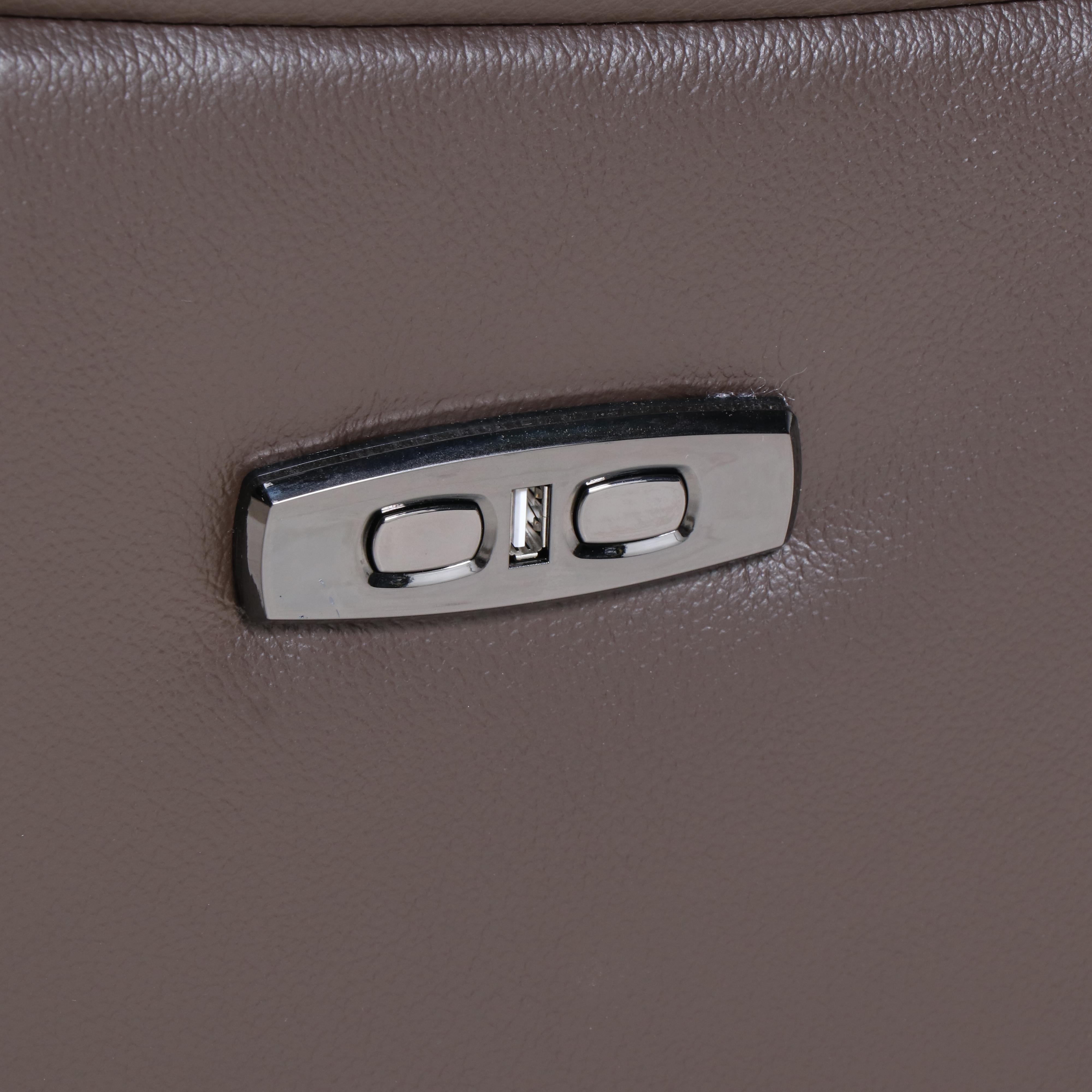 Jason Furniture Leather Upholstered Power Recliner Loveseat