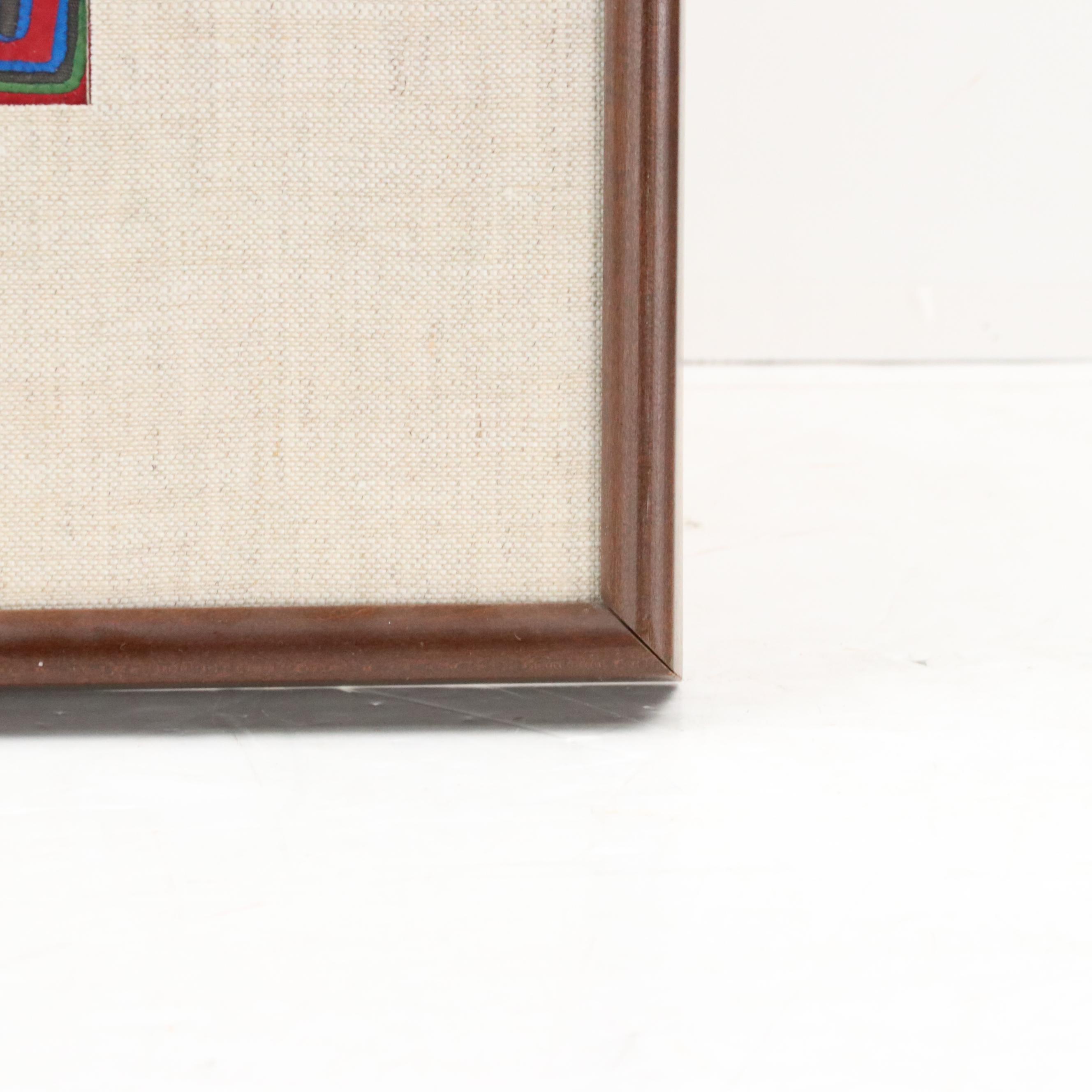 Panamanian Guna Folk Art Mola Textile