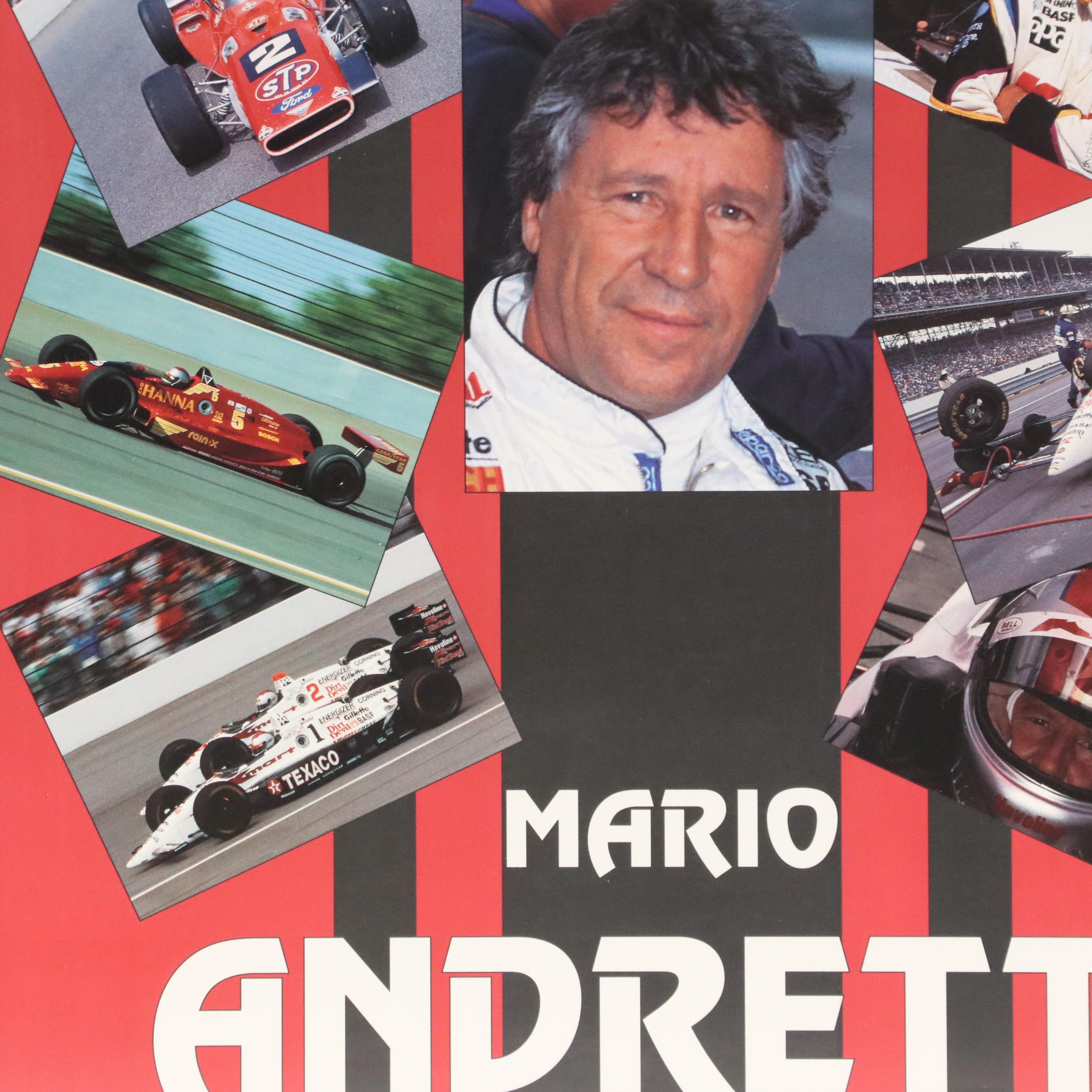 Mario Andretti Offset Lithograph Poster "Legend of Indy"