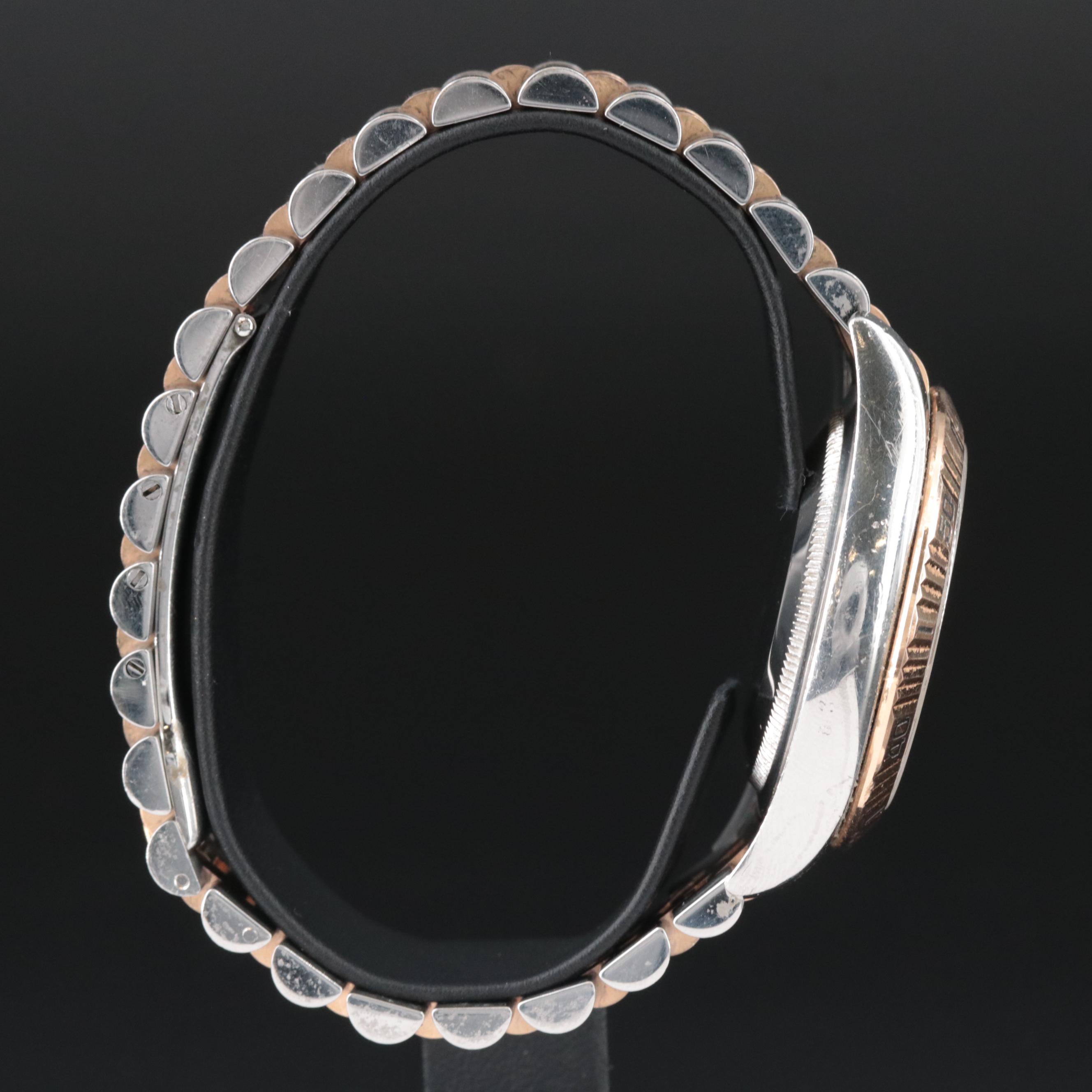 2005 Rolex Datejust Turn-O-Graph Rose Gold and Steel Watch