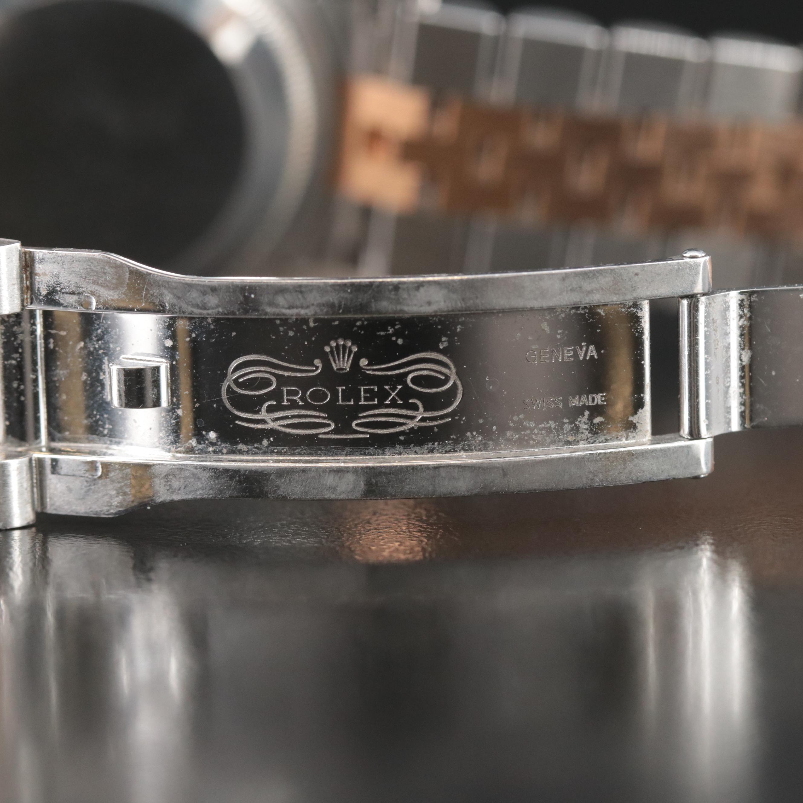 2005 Rolex Datejust Turn-O-Graph Rose Gold and Steel Watch