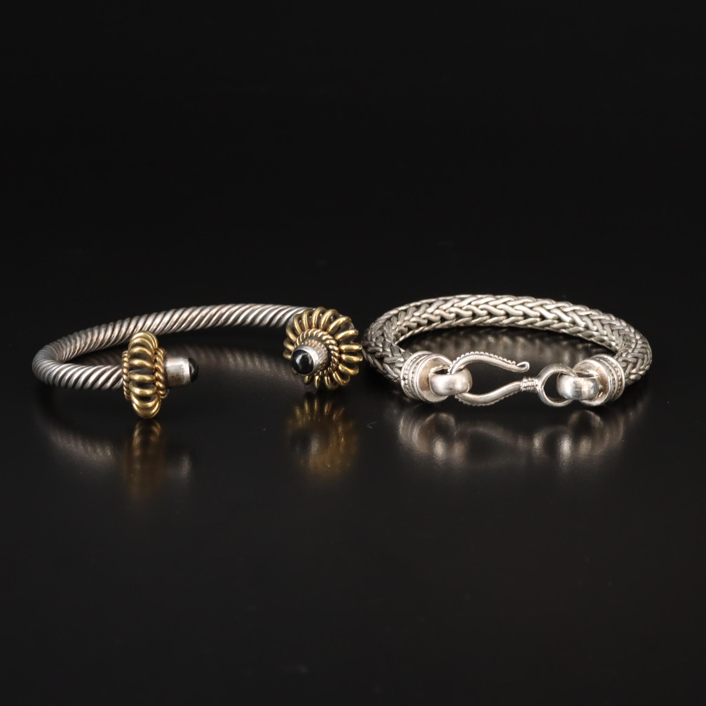 Collection of Sterling Jewelry Including Mexican Avanti and Faux Black Onyx