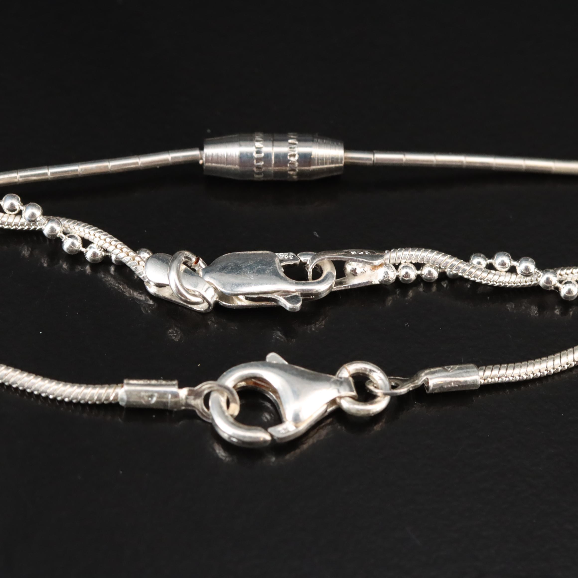 Collection of Sterling Jewelry Including Mexican Avanti and Faux Black Onyx