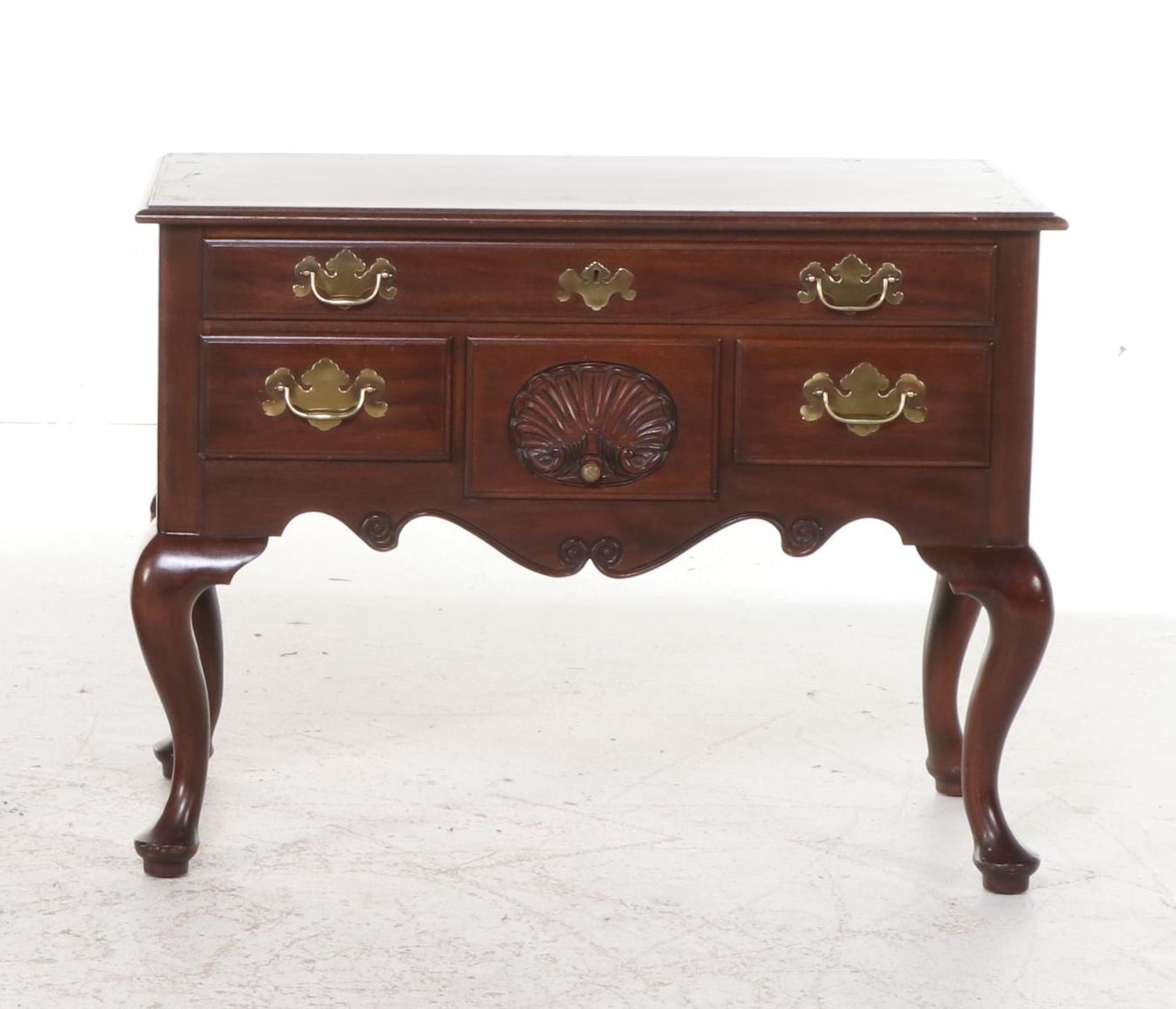 Virginia Galleries by Henkel-Harris Mahogany Highboy, Mid to Late 20th Century