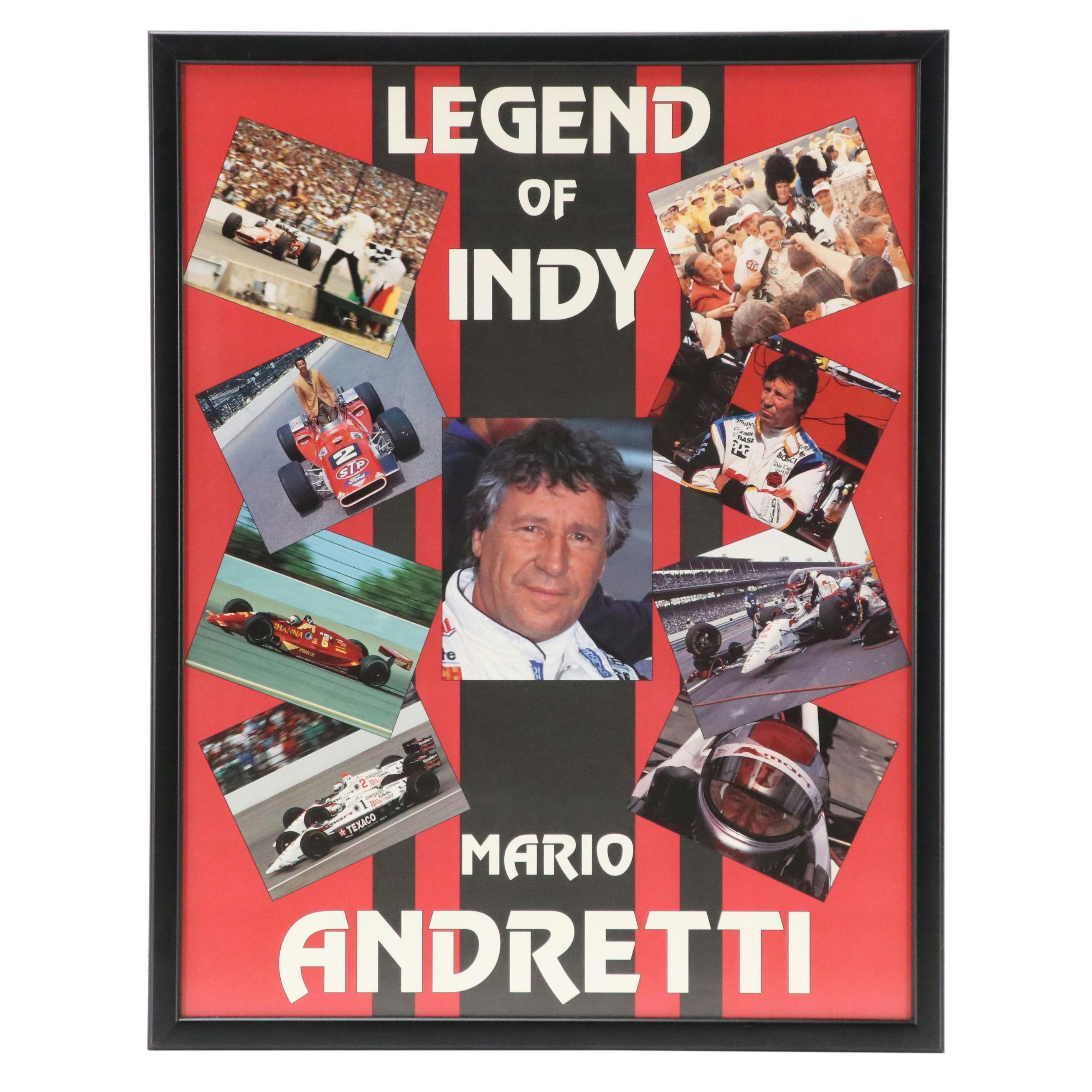 Mario Andretti Offset Lithograph Poster "Legend of Indy"