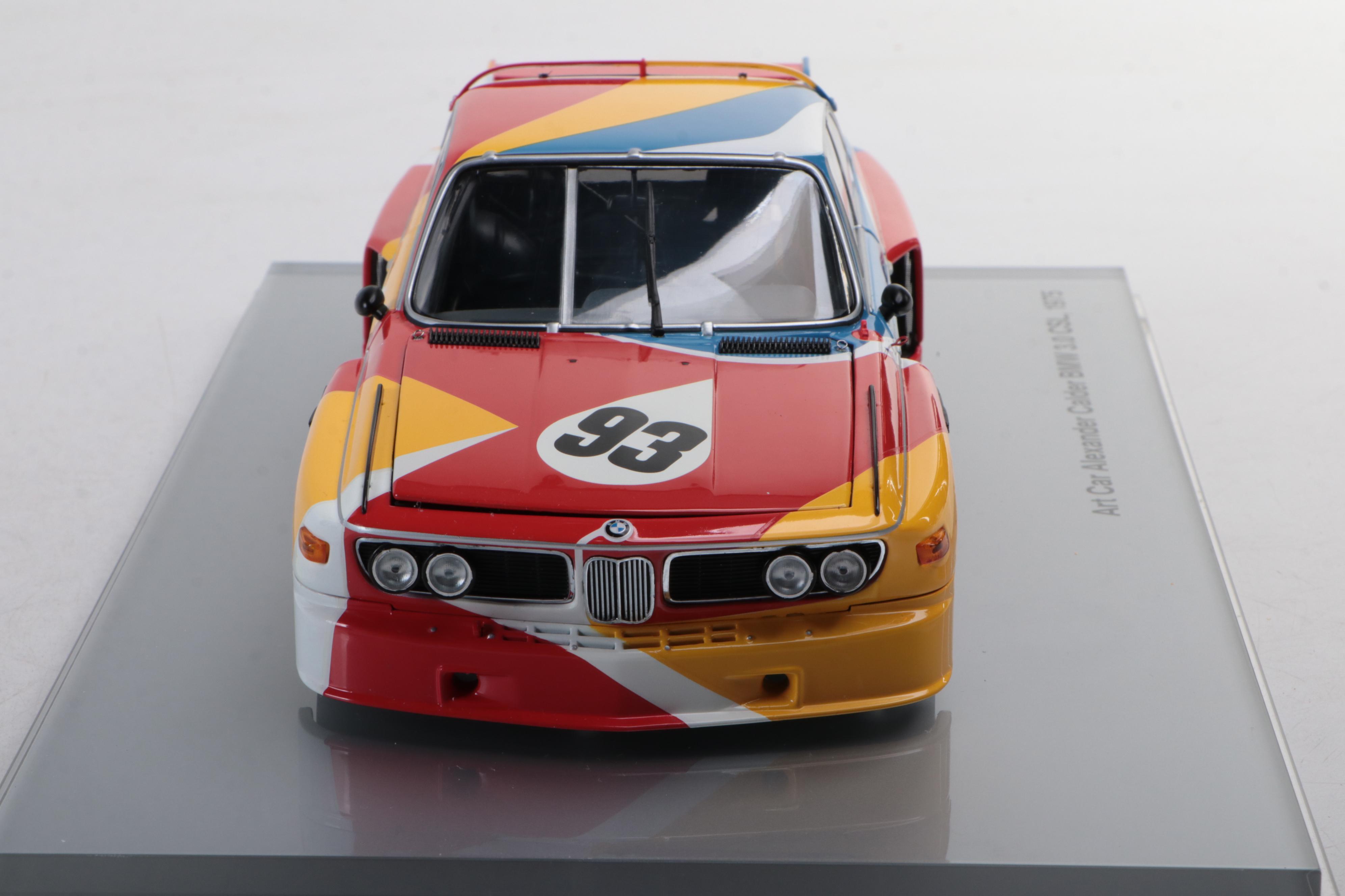 Alexander Calder 1975 BMW 3.0 CSL Diecast 1:18 Art Car by Minichamps
