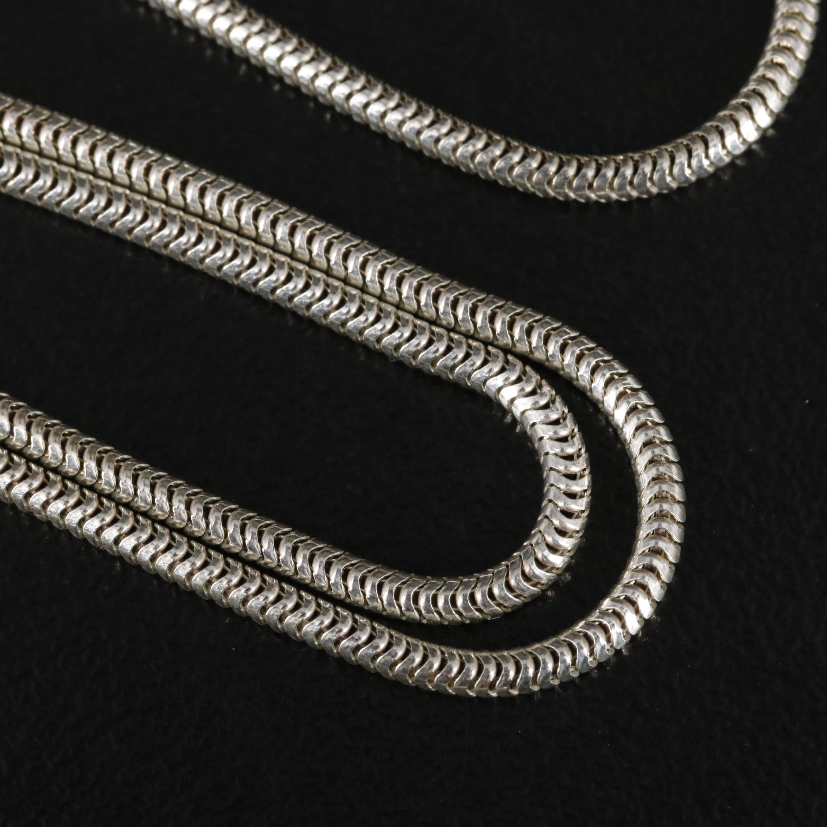 Tiffany & Co. 1837 Sterling Bar Pendant Necklace