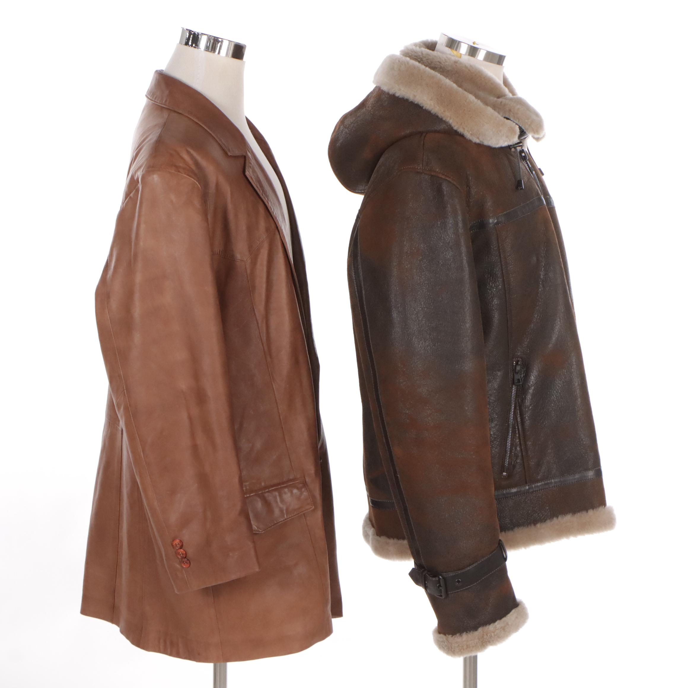 Men's Overland Shearling Coat and Leather Jacket