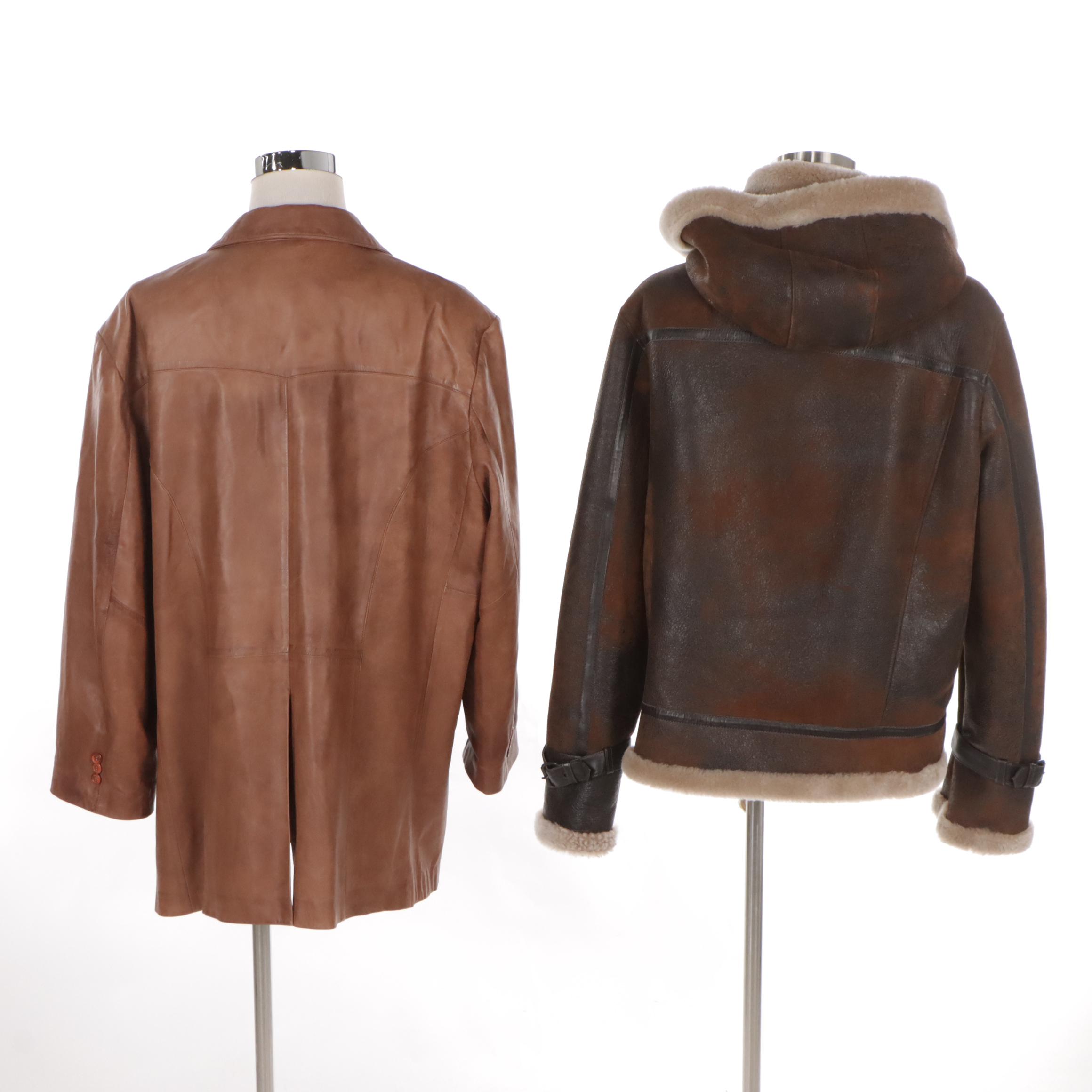 Men's Overland Shearling Coat and Leather Jacket