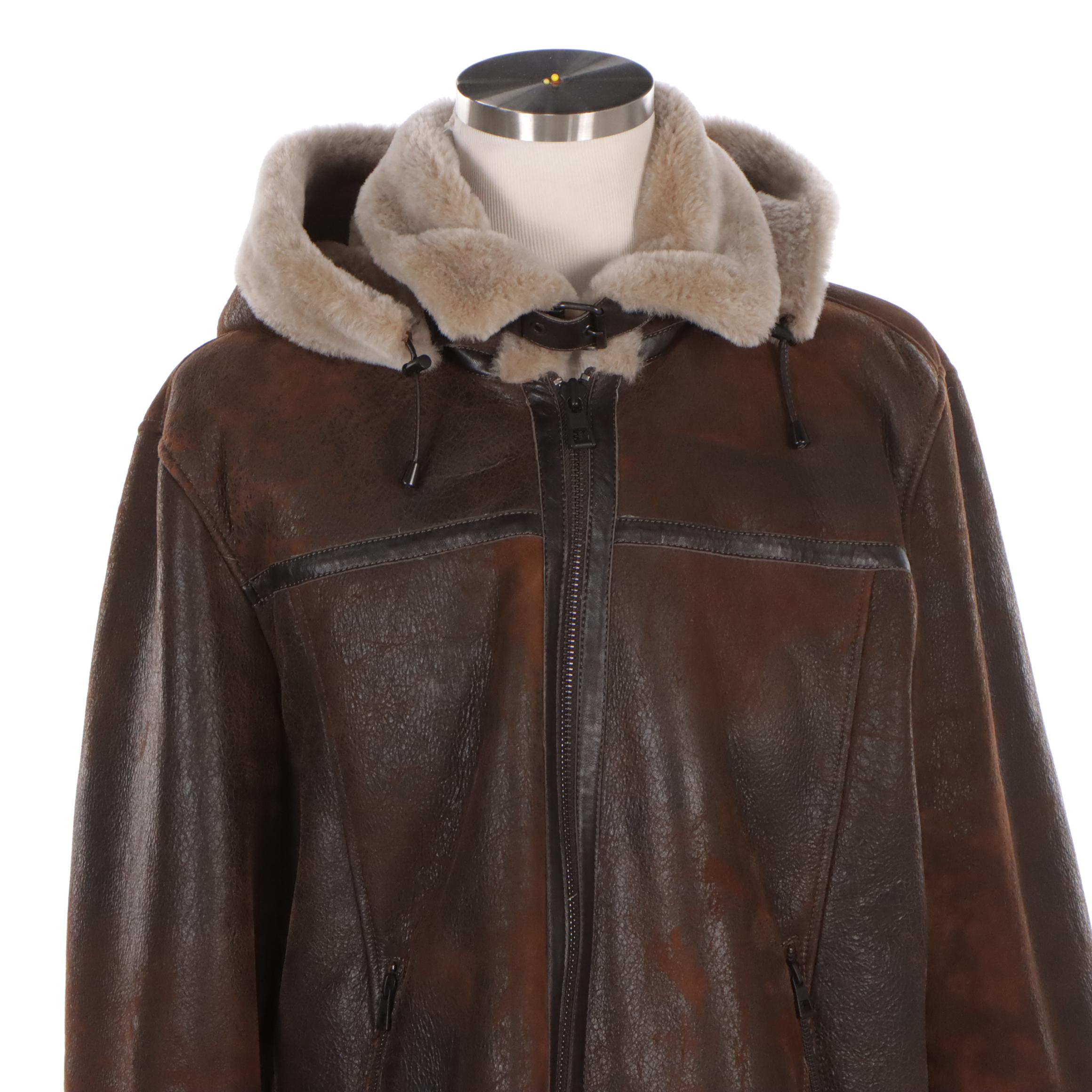 Men's Overland Shearling Coat and Leather Jacket