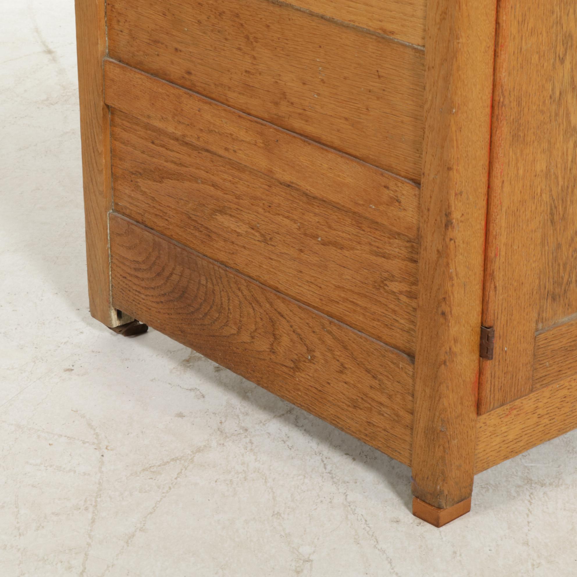Mixed Wood Kitchen Cabinet, Early to Mid 20th Century