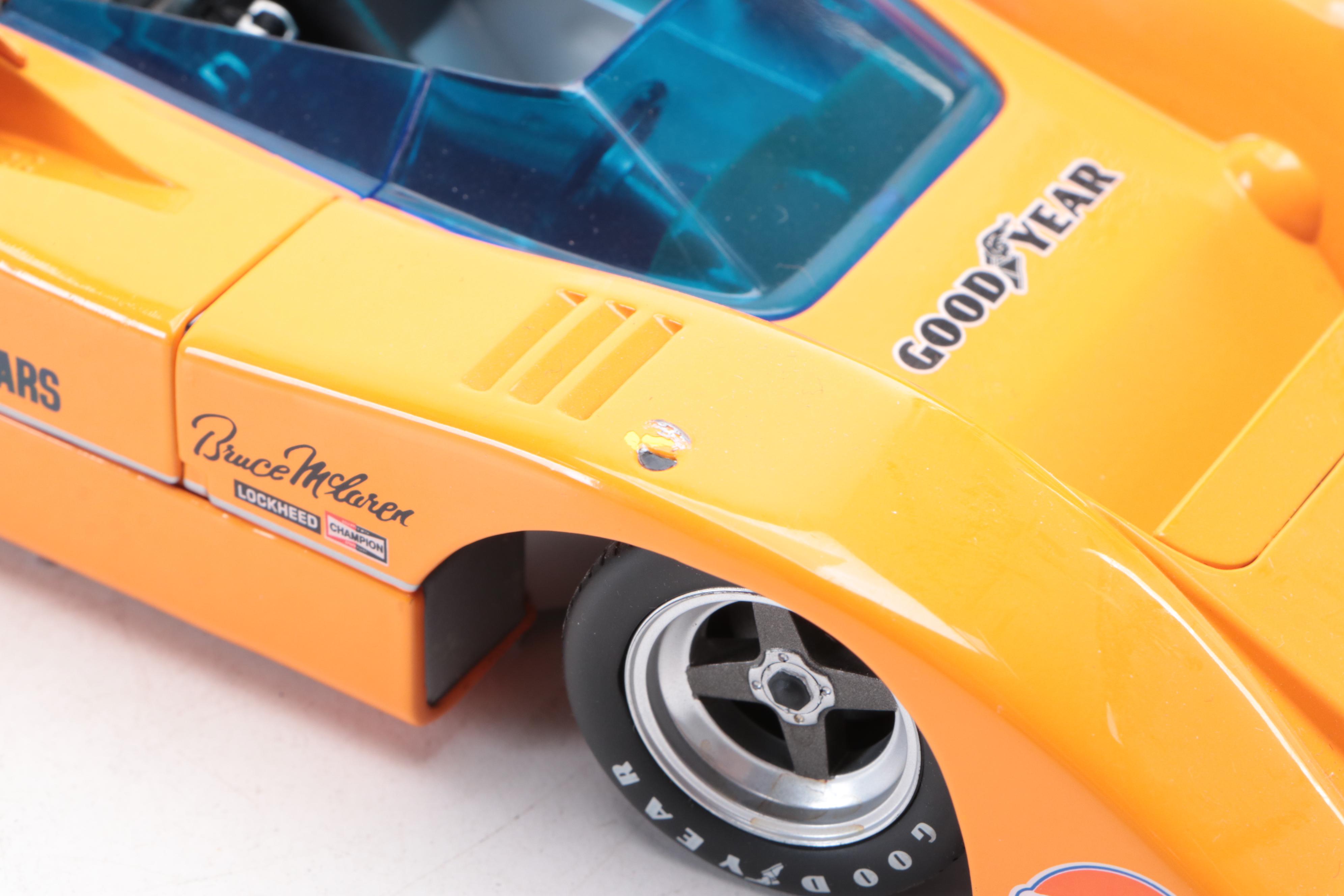 Porsche 917K and McLaren M8A Diecast 1:18 Models in Gulf Oil Livery