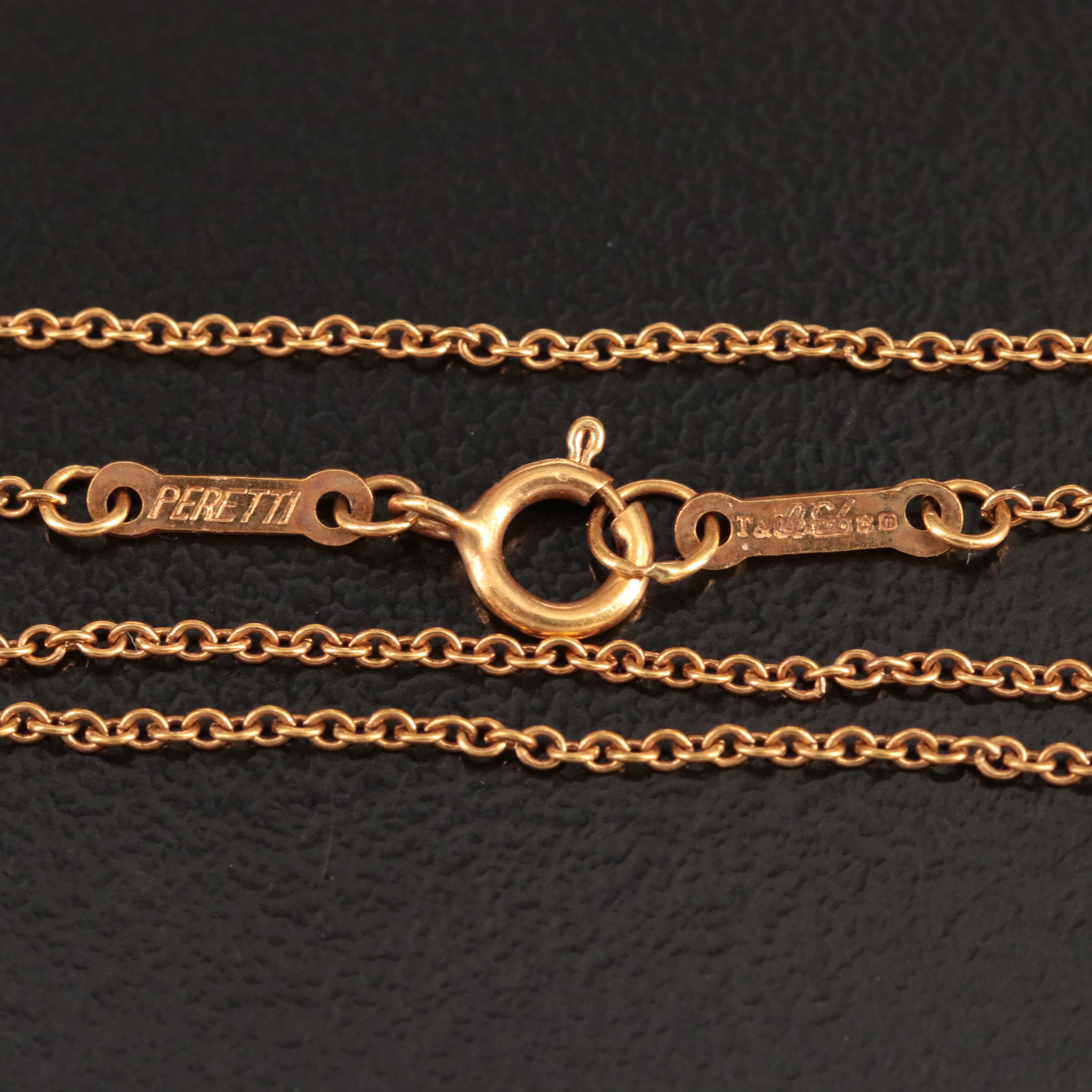 Elsa Peretti for Tiffany & Co. 18K Open Heart Necklace