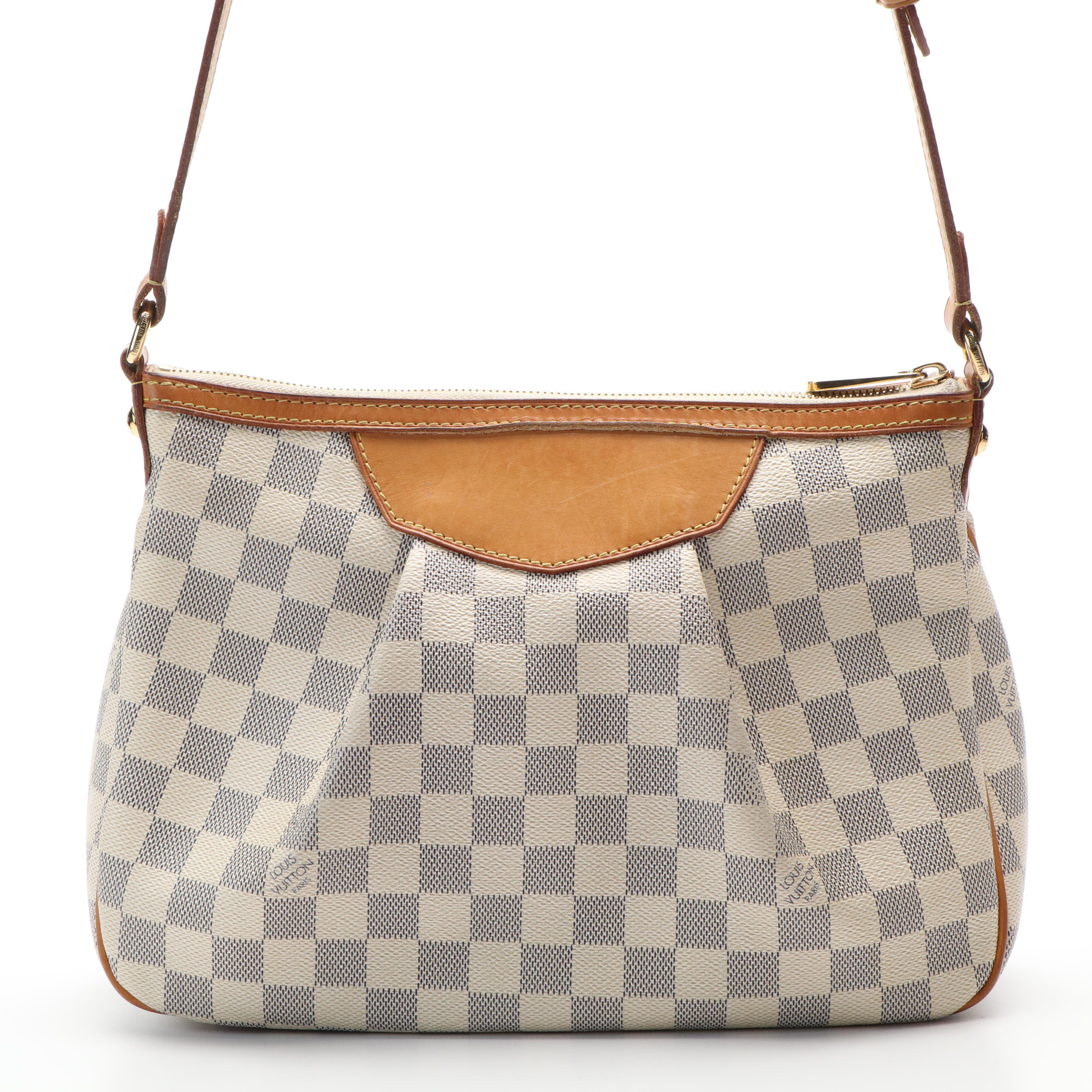 Louis Vuitton Damier Azur Siracusa PM Shoulder Bag