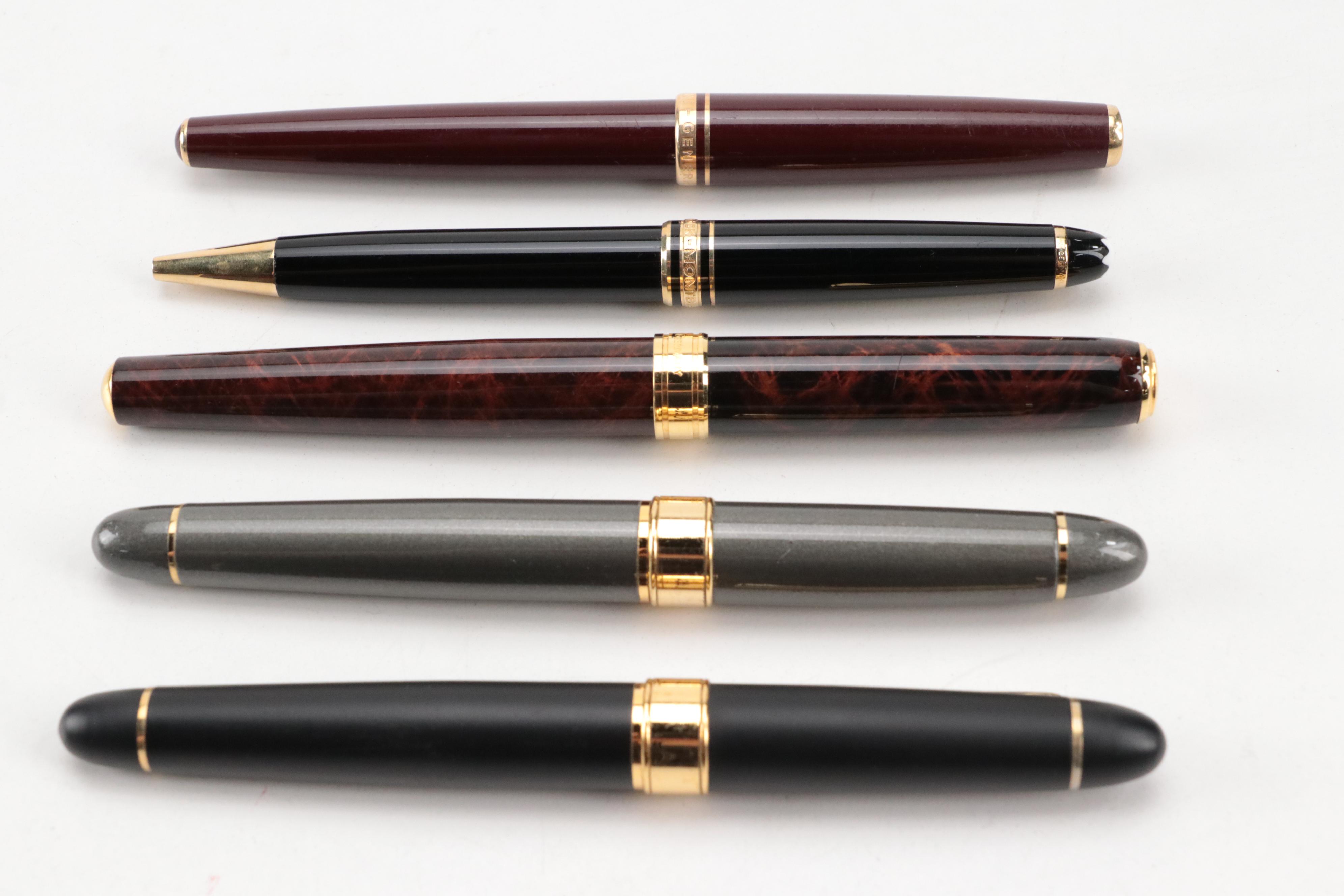 Montblanc Meisterstück 142G Fountain Pen with Pelikan and Other Pens