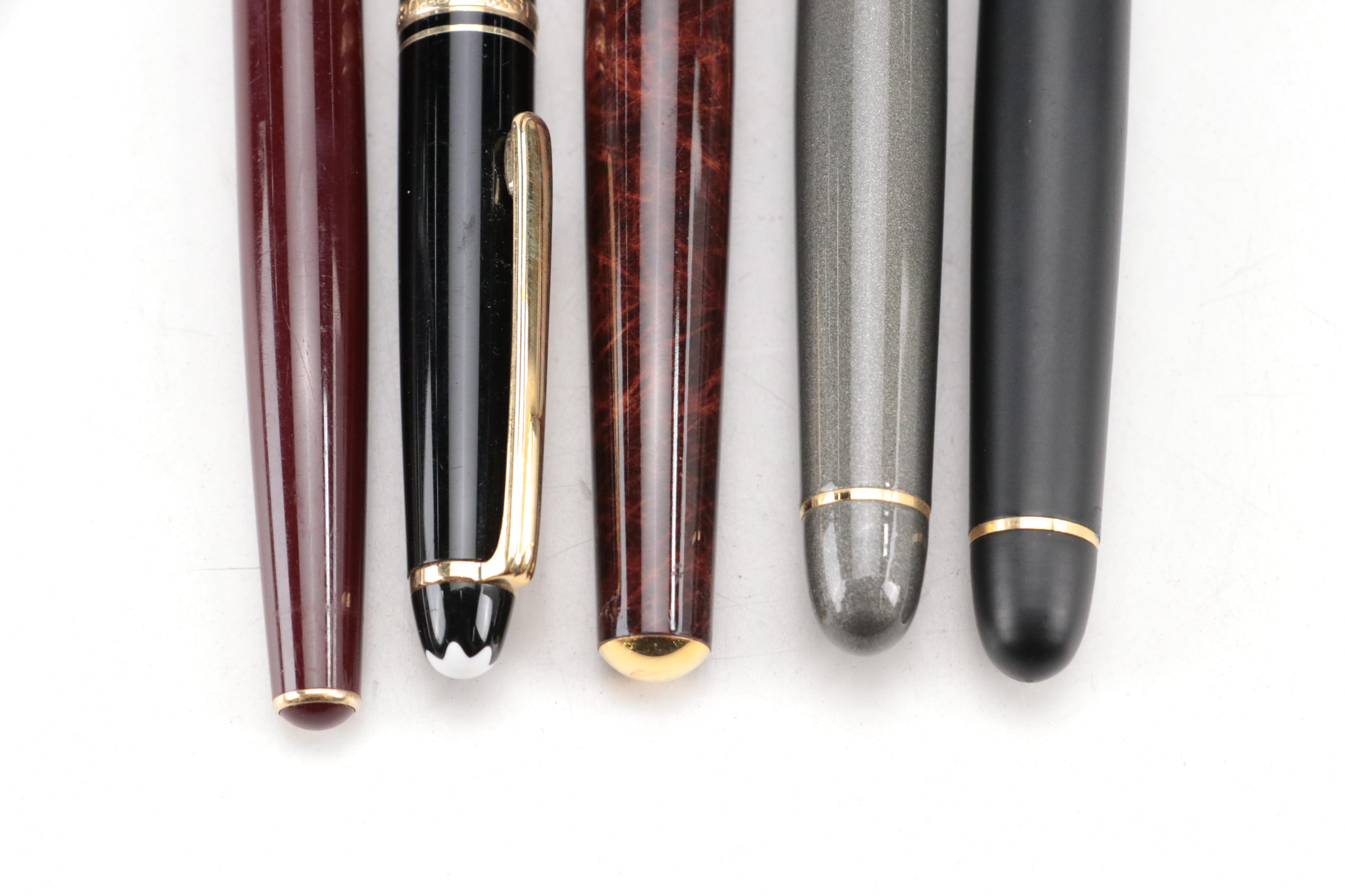 Montblanc Meisterstück 142G Fountain Pen with Pelikan and Other Pens