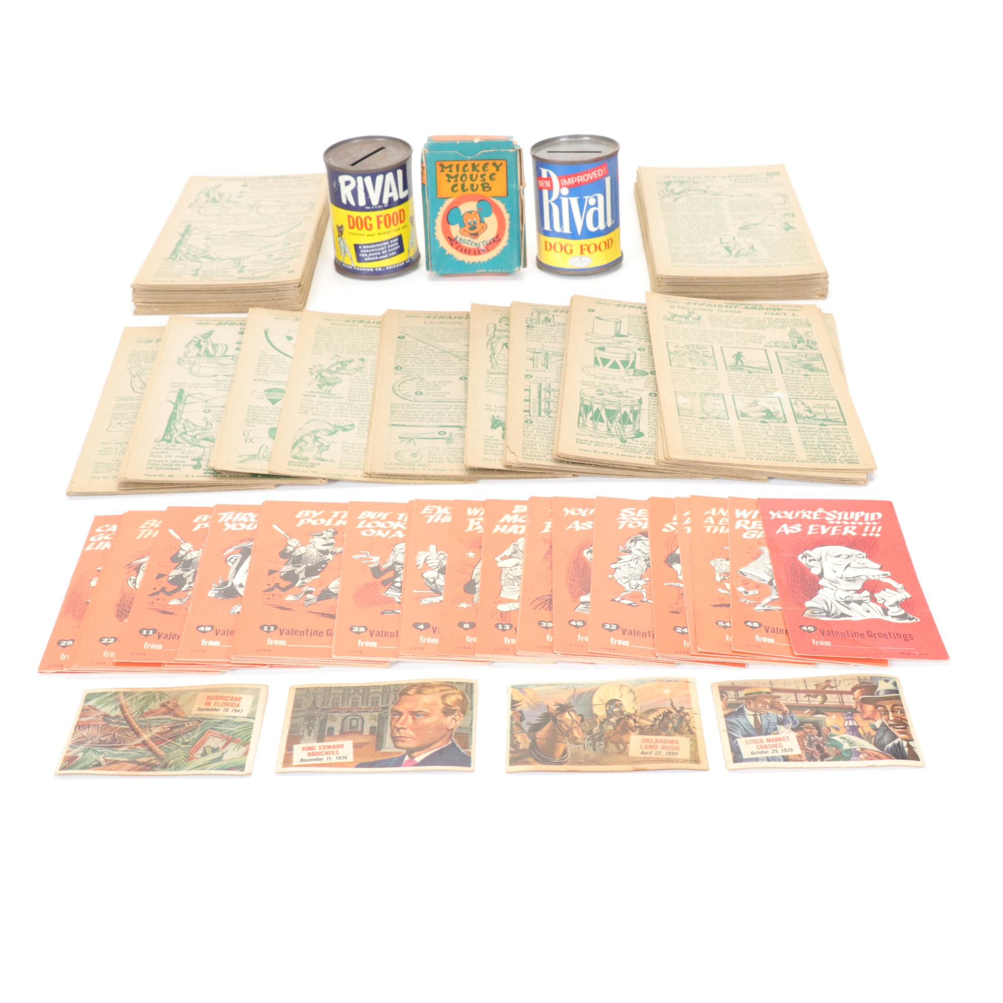 Nabisco "Straight Arrow" Cards and Other Educational and Novelty Cards