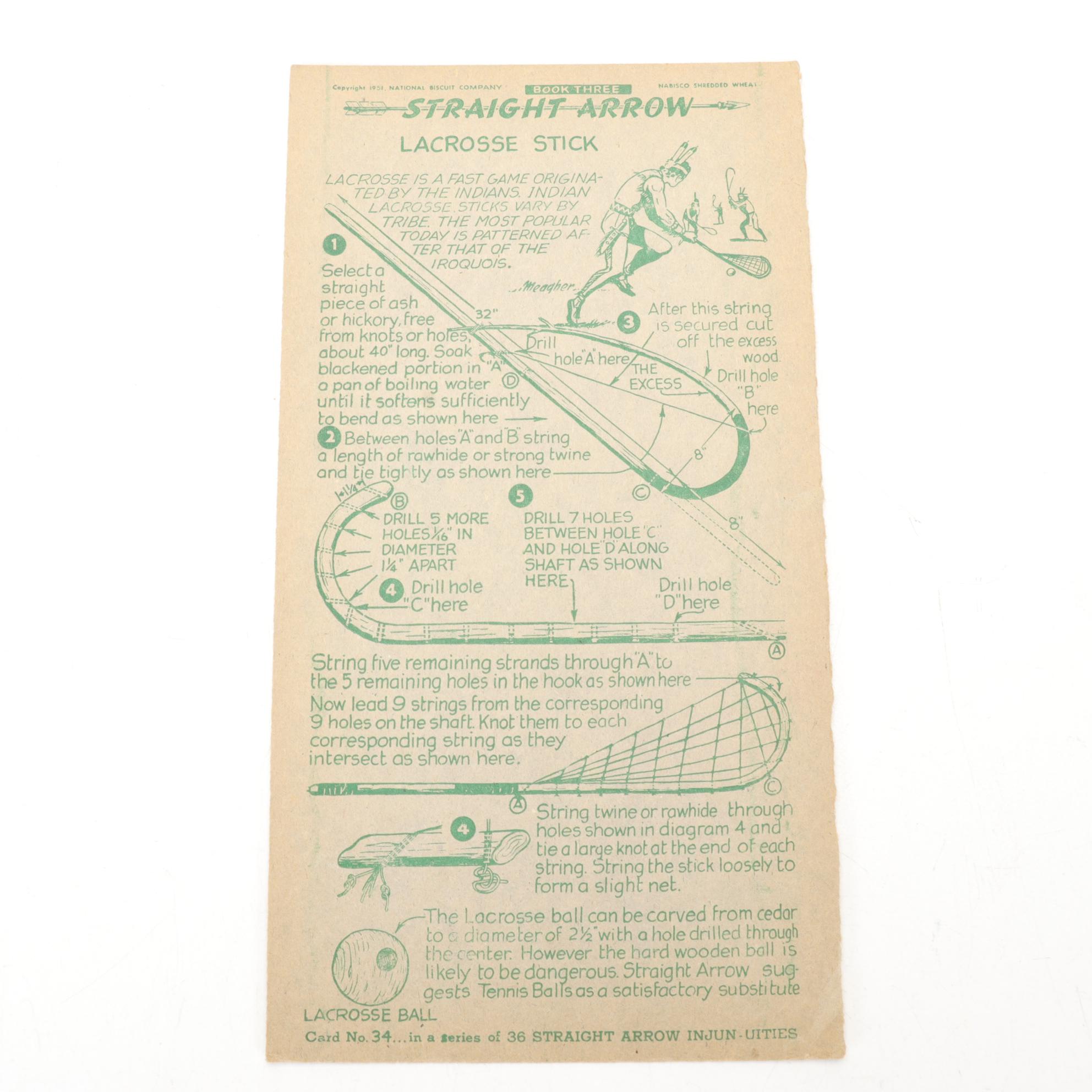 Nabisco "Straight Arrow" Cards and Other Educational and Novelty Cards