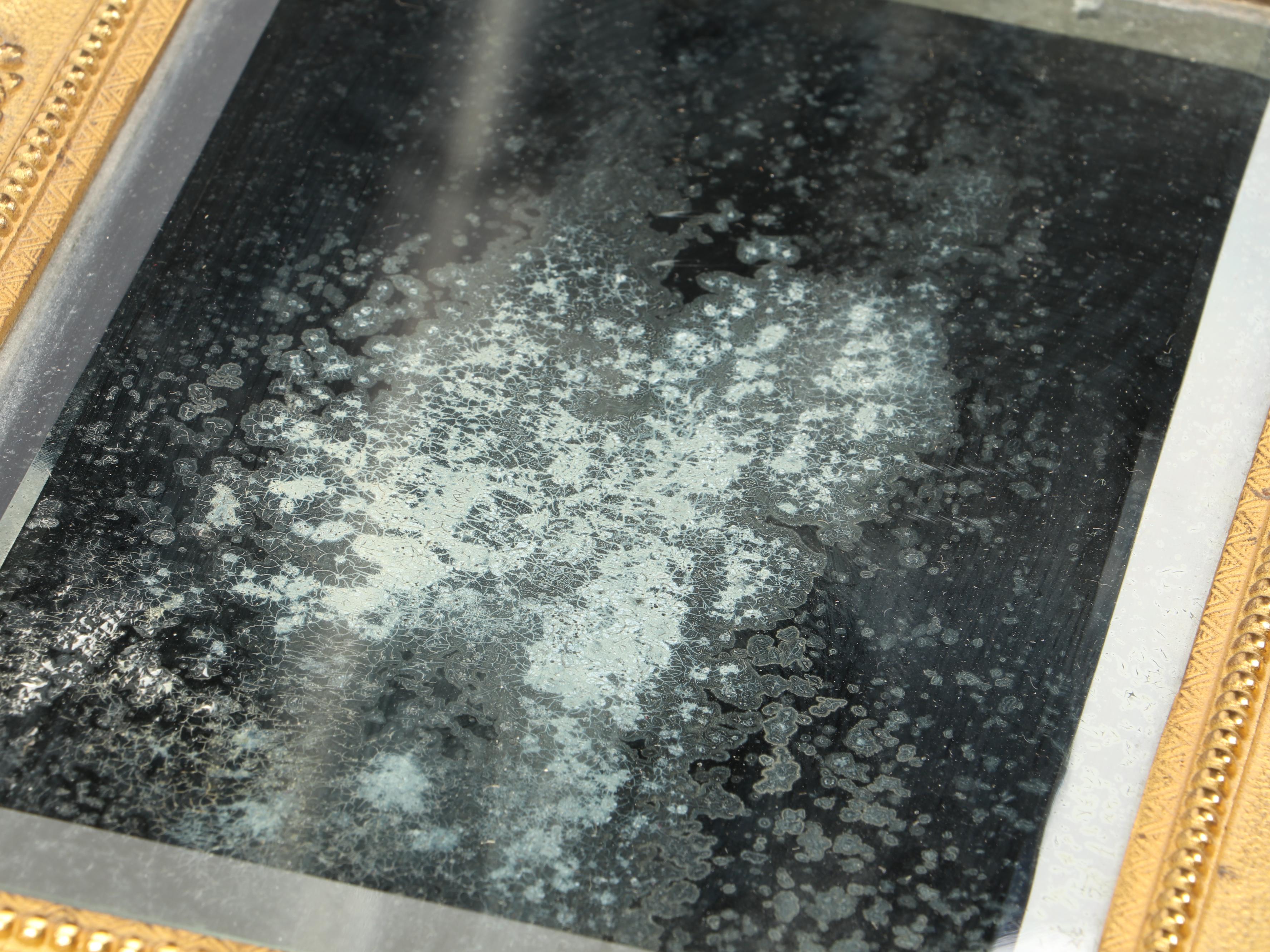 Bradley Hubbard Gilt Brass Mirror and Cast Brass Double Oval Picture Frame