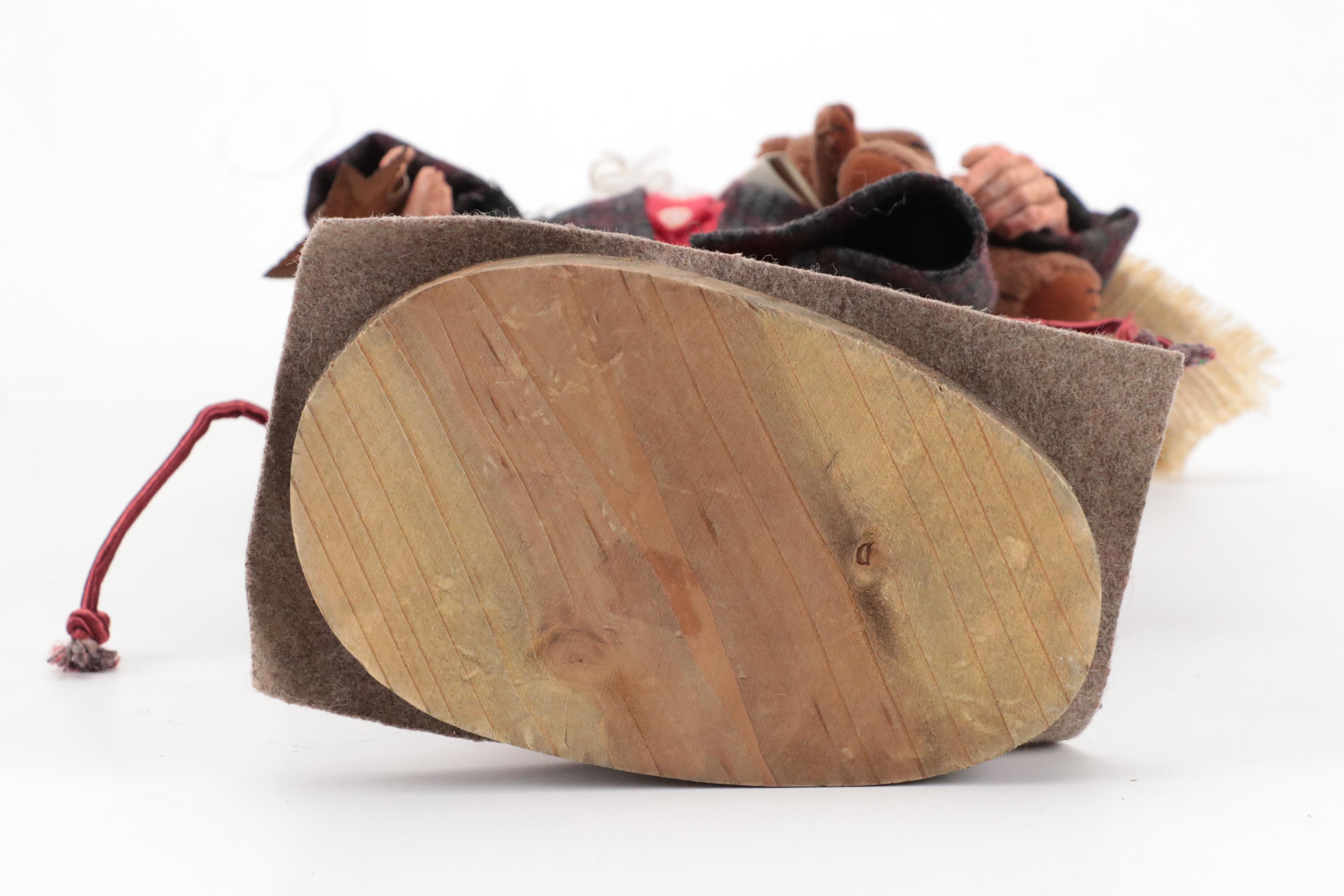 Resin Sleepy Santa Figurine and Golfing Santa Figurines