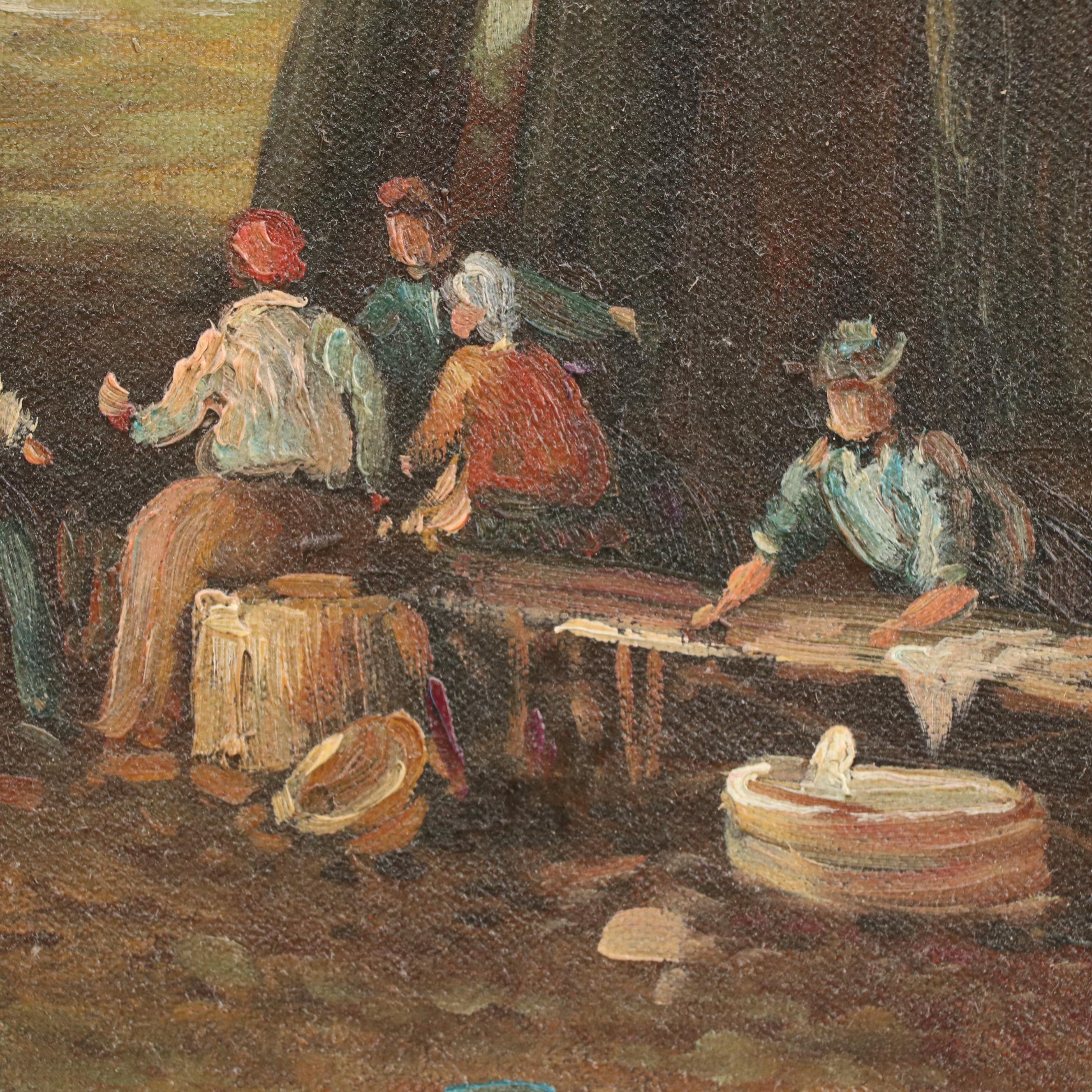 Oil Painting After J. M. W. Turner "Sun Rising Through The Vapors," 20th Century