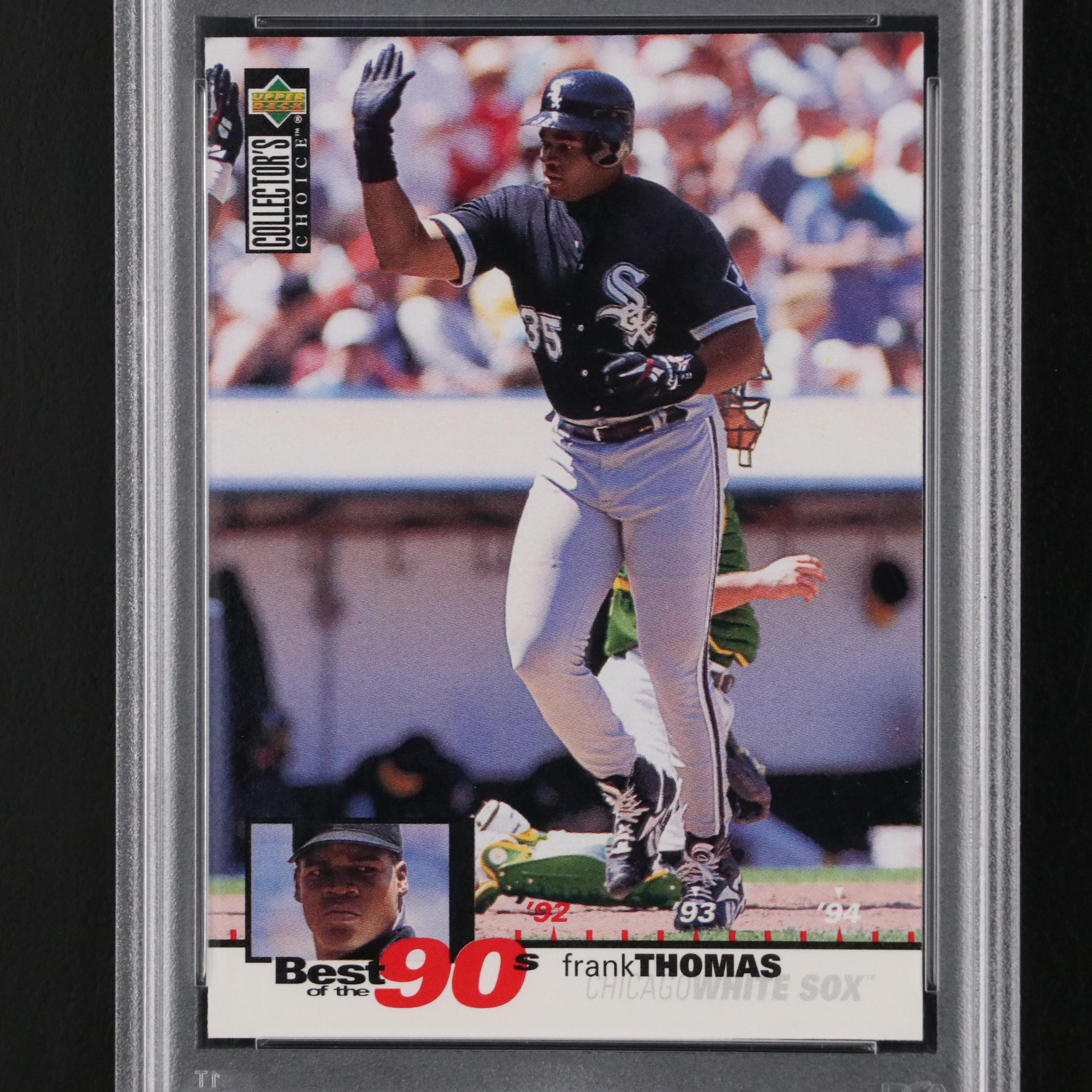 1995 Collectors Choice Frank Thomas Chicago White Sox Baseball Card Graded PSA 8