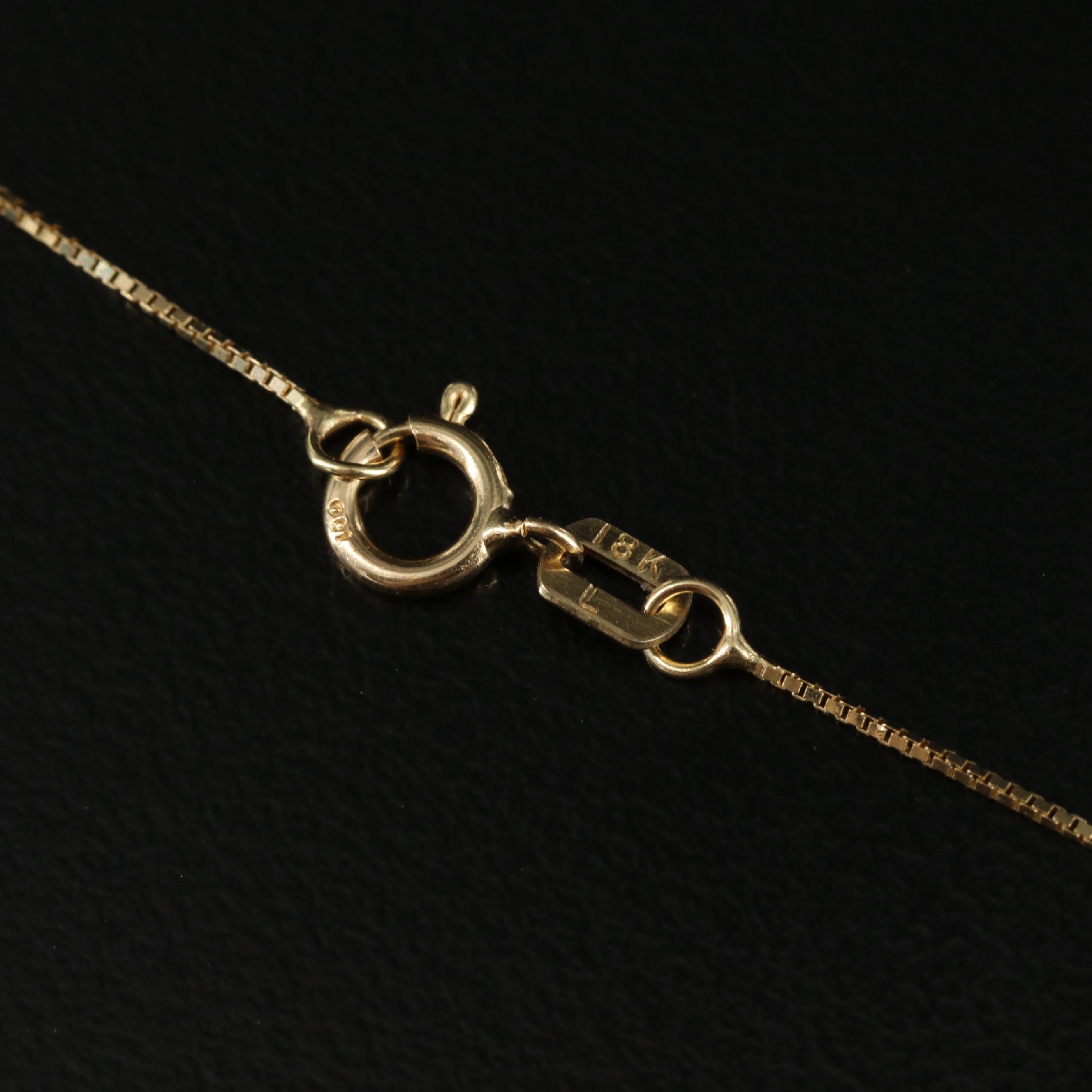 18K Box Chain Necklace