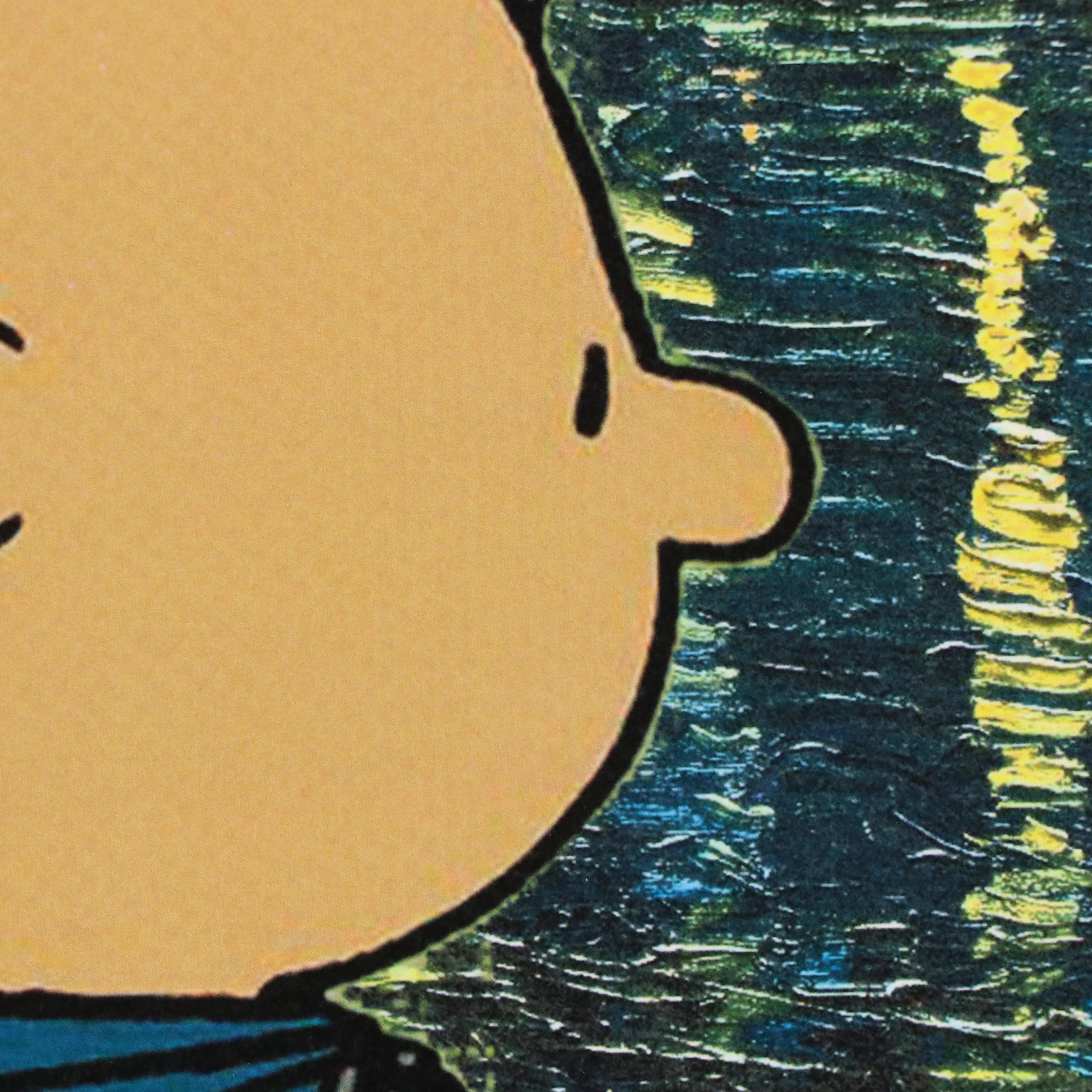 Death NYC Graphic Digital Print Featuring Snoopy and Charlie Brown, 21st Century