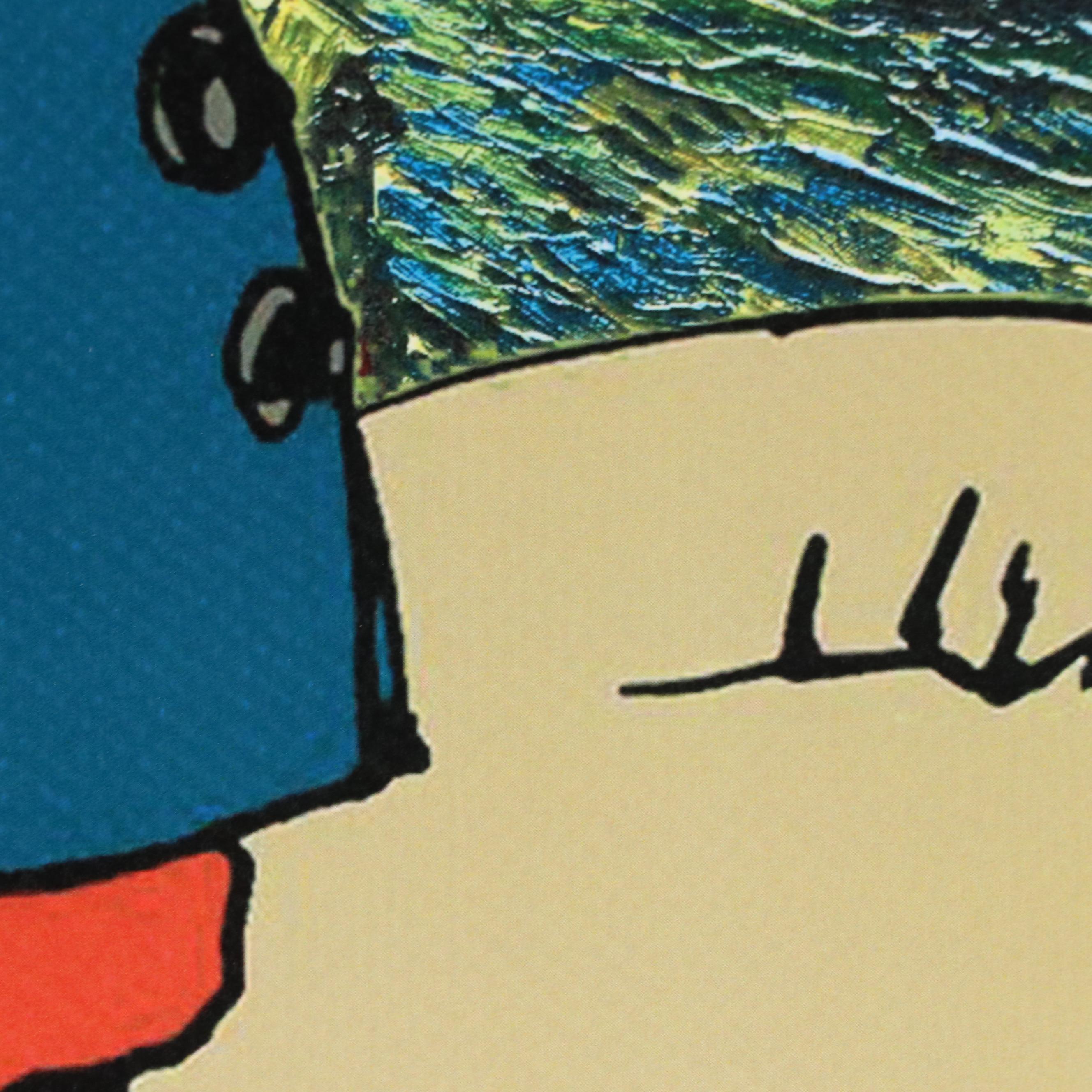 Death NYC Graphic Digital Print Featuring Snoopy and Charlie Brown, 21st Century